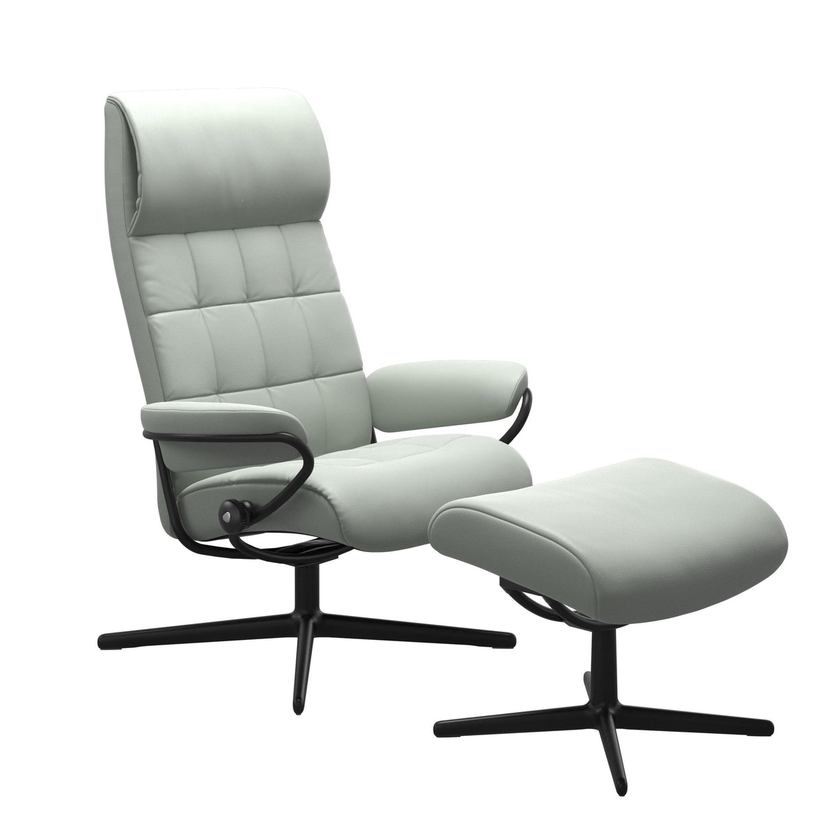 Stressless London Cross lænestol høj ryg i Paloma Breezy Blue