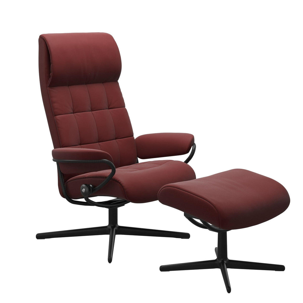 Stressless London Cross lænestol høj ryg i Paloma Cherry