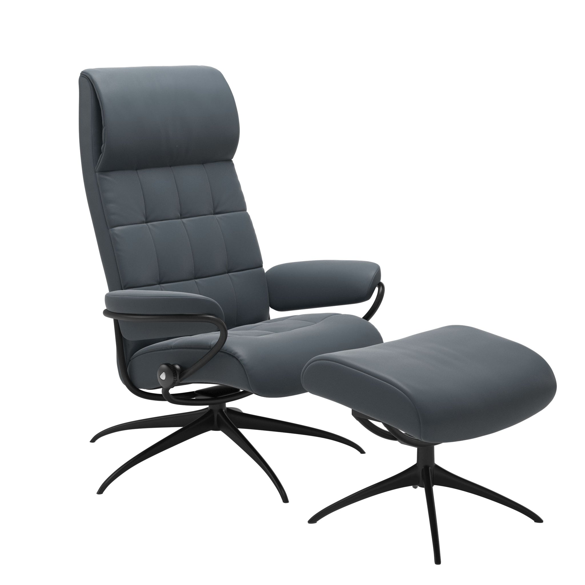 Stressless London Starbase lænestol høj ryg i Batick Atlantic Blue
