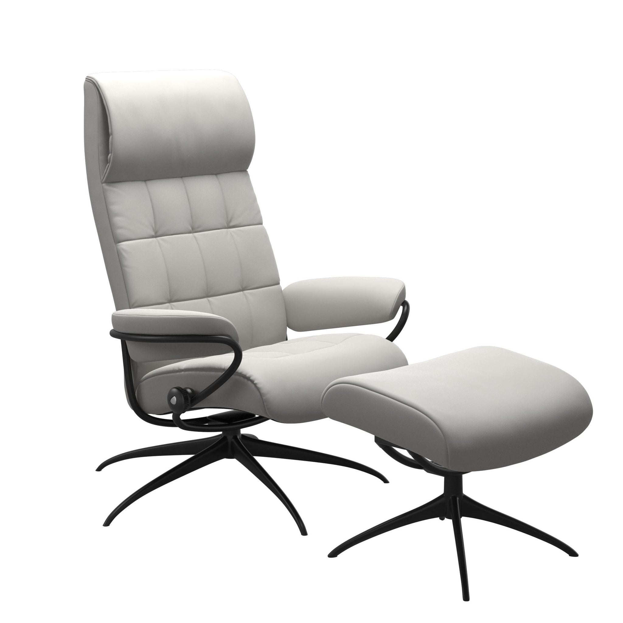 Stressless London Starbase lænestol høj ryg i Batick Platinum Grey