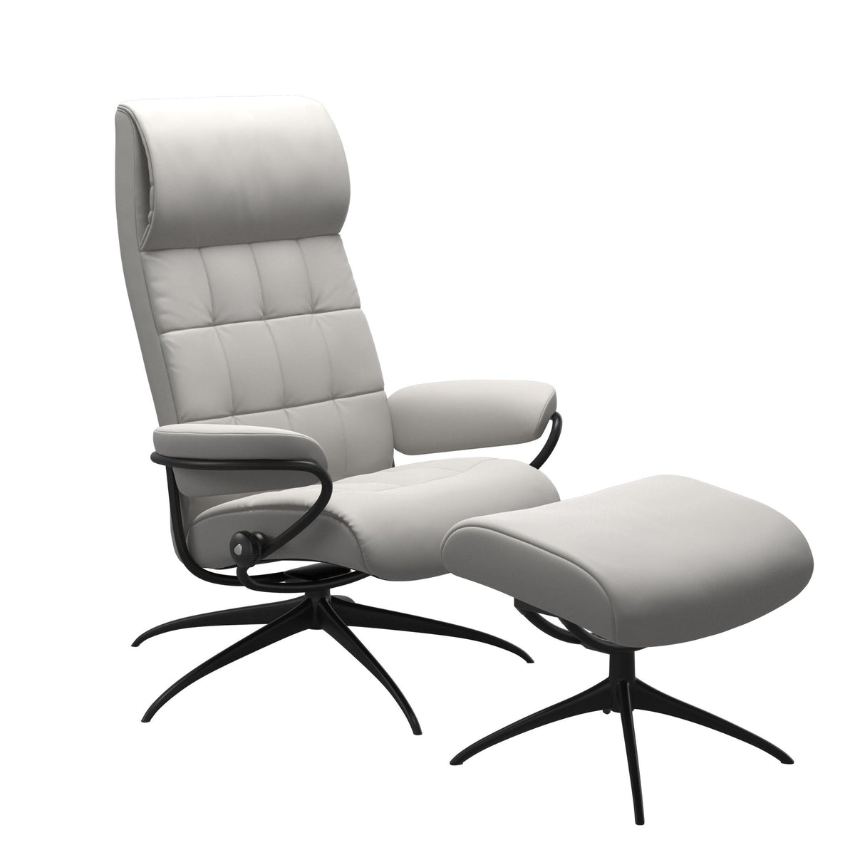Stressless London Starbase lænestol høj ryg i Batick Platinum Grey