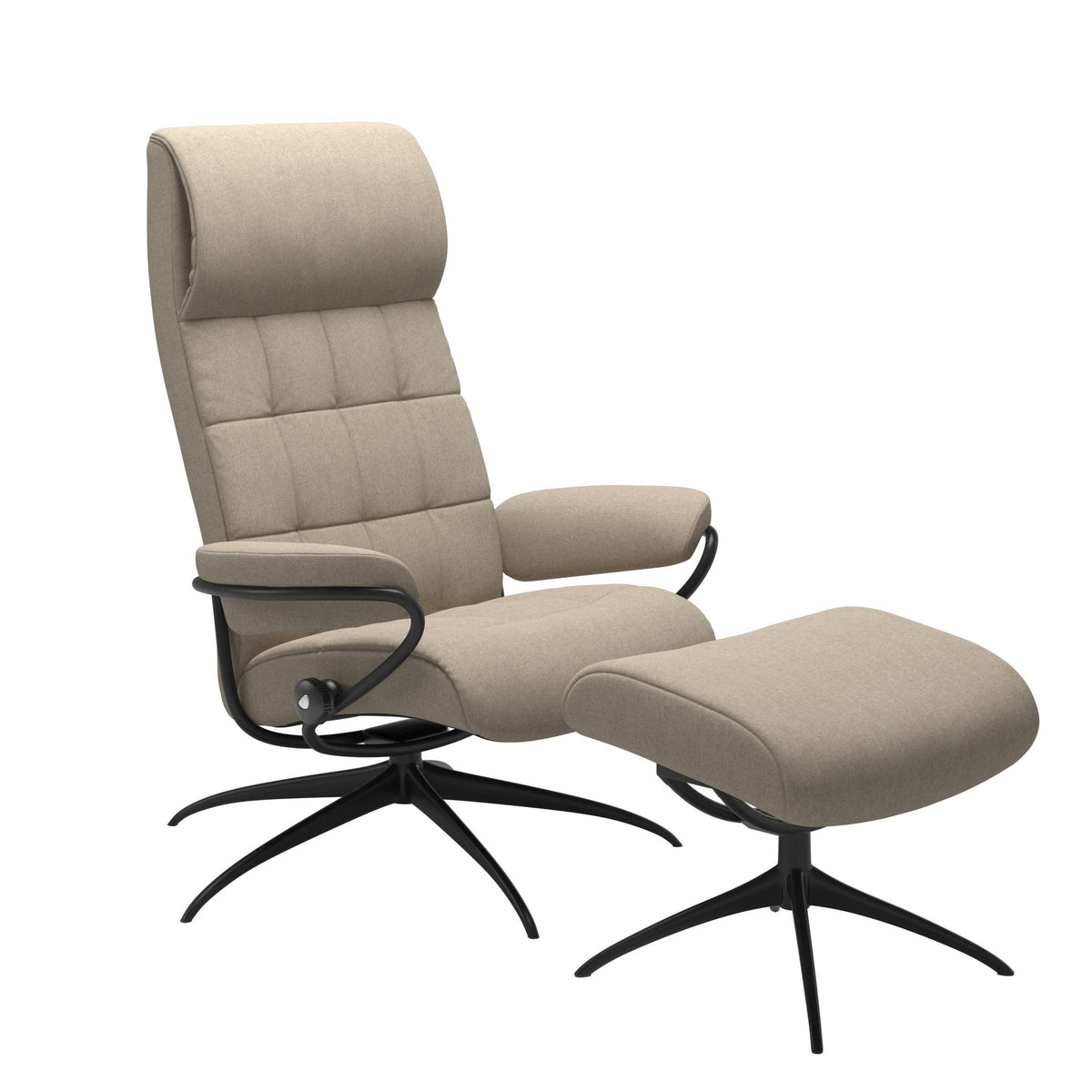 Stressless London Starbase lænestol høj ryg i Calido Light Beige