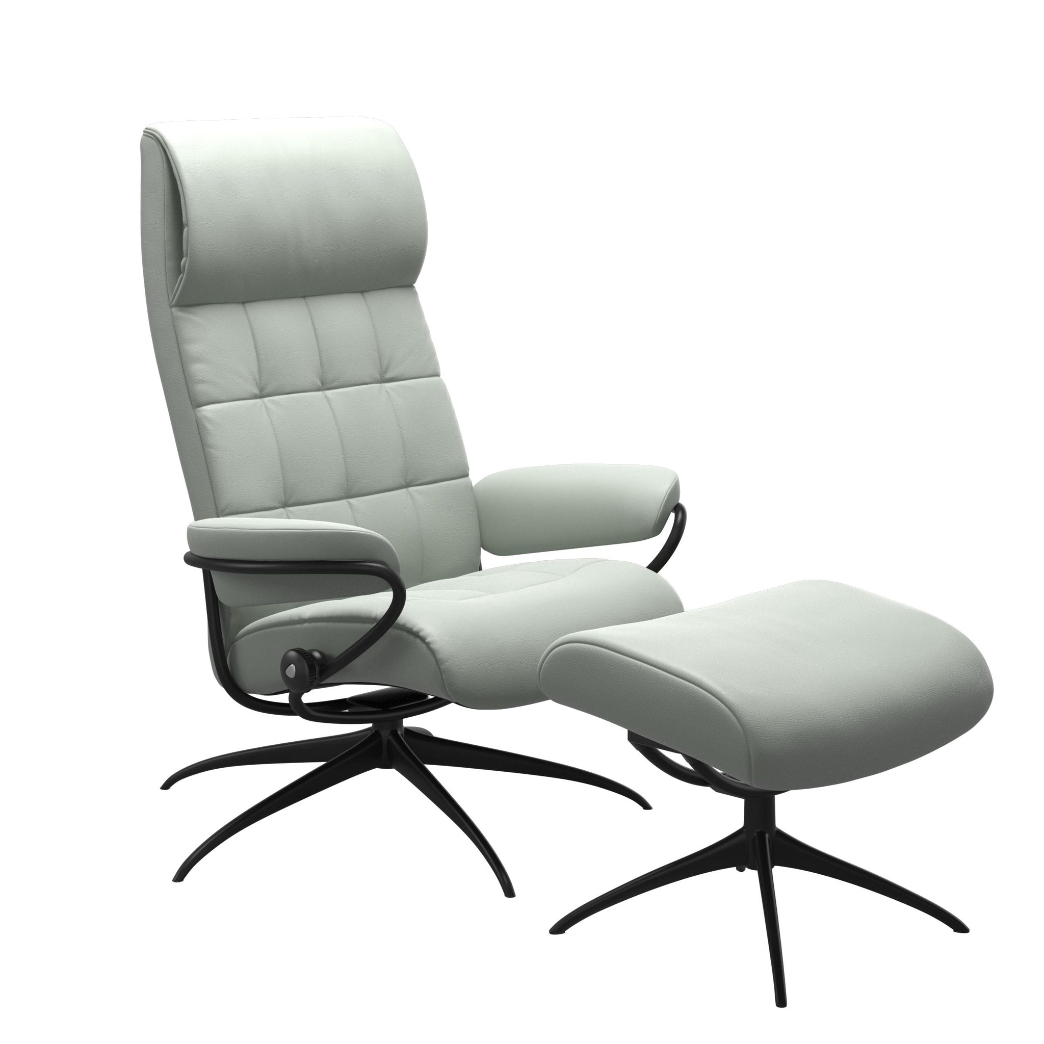 Stressless London Starbase lænestol høj ryg i Paloma Breezy Blue