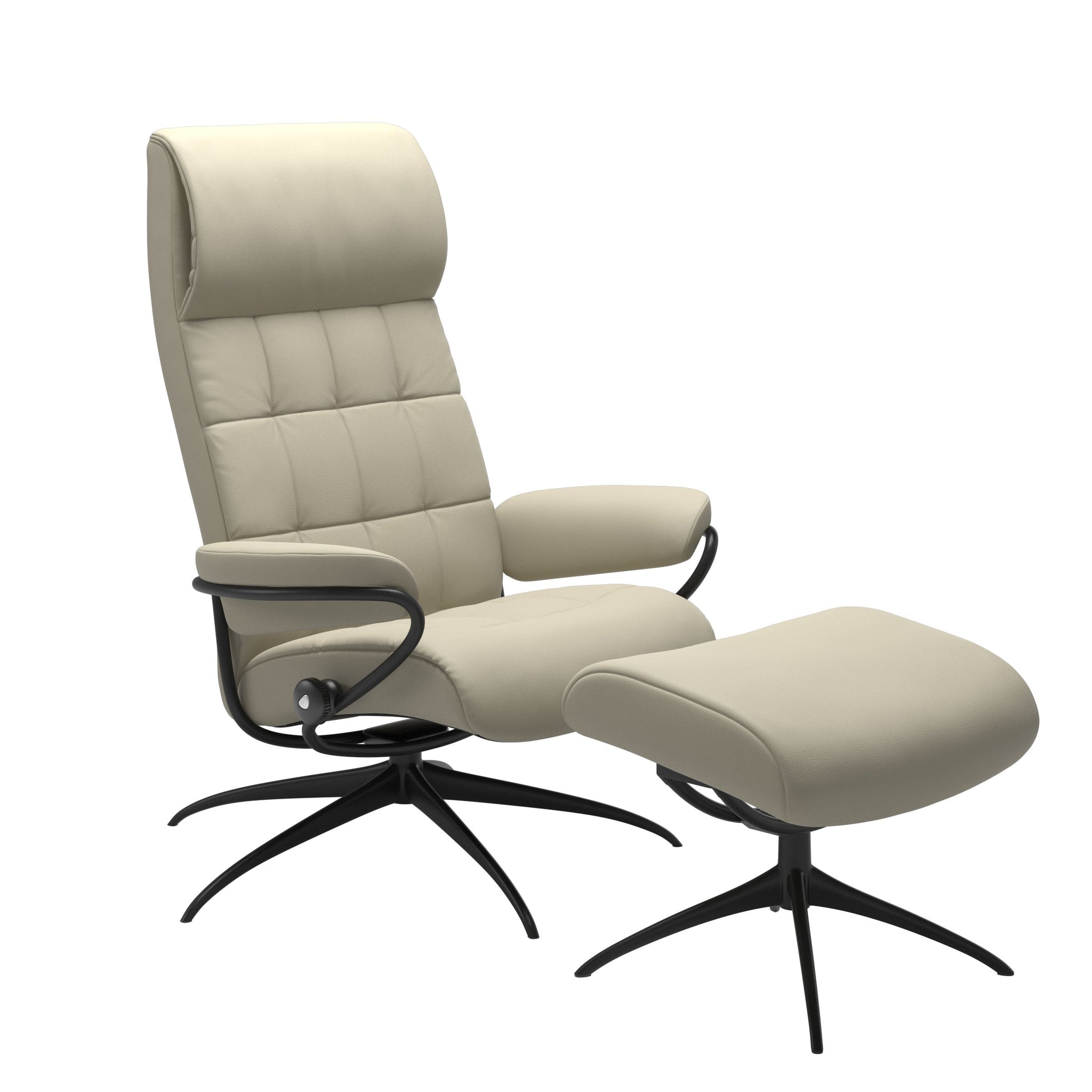 Stressless London Starbase lænestol høj ryg i Paloma Light Grey