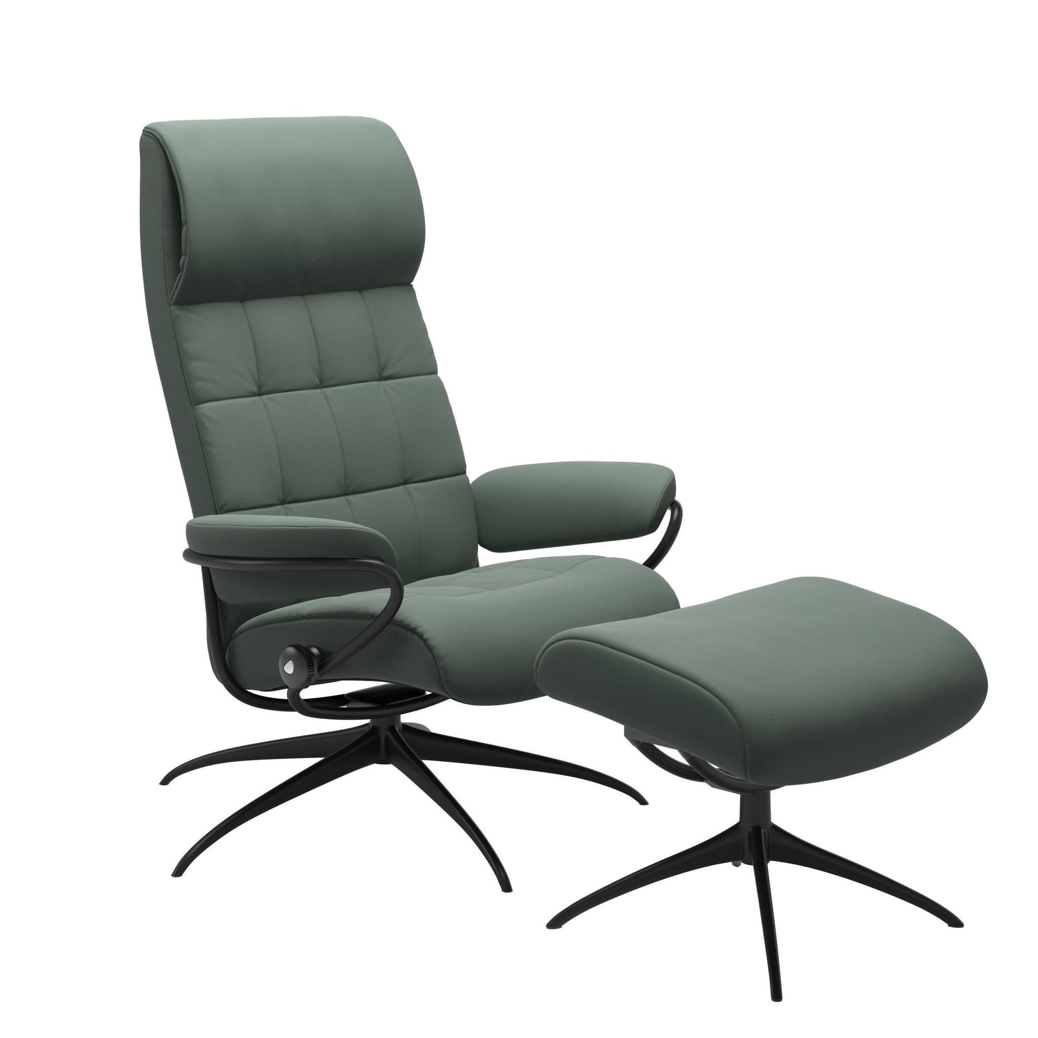 Stressless London Starbase lænestol høj ryg i Paloma Sage Green
