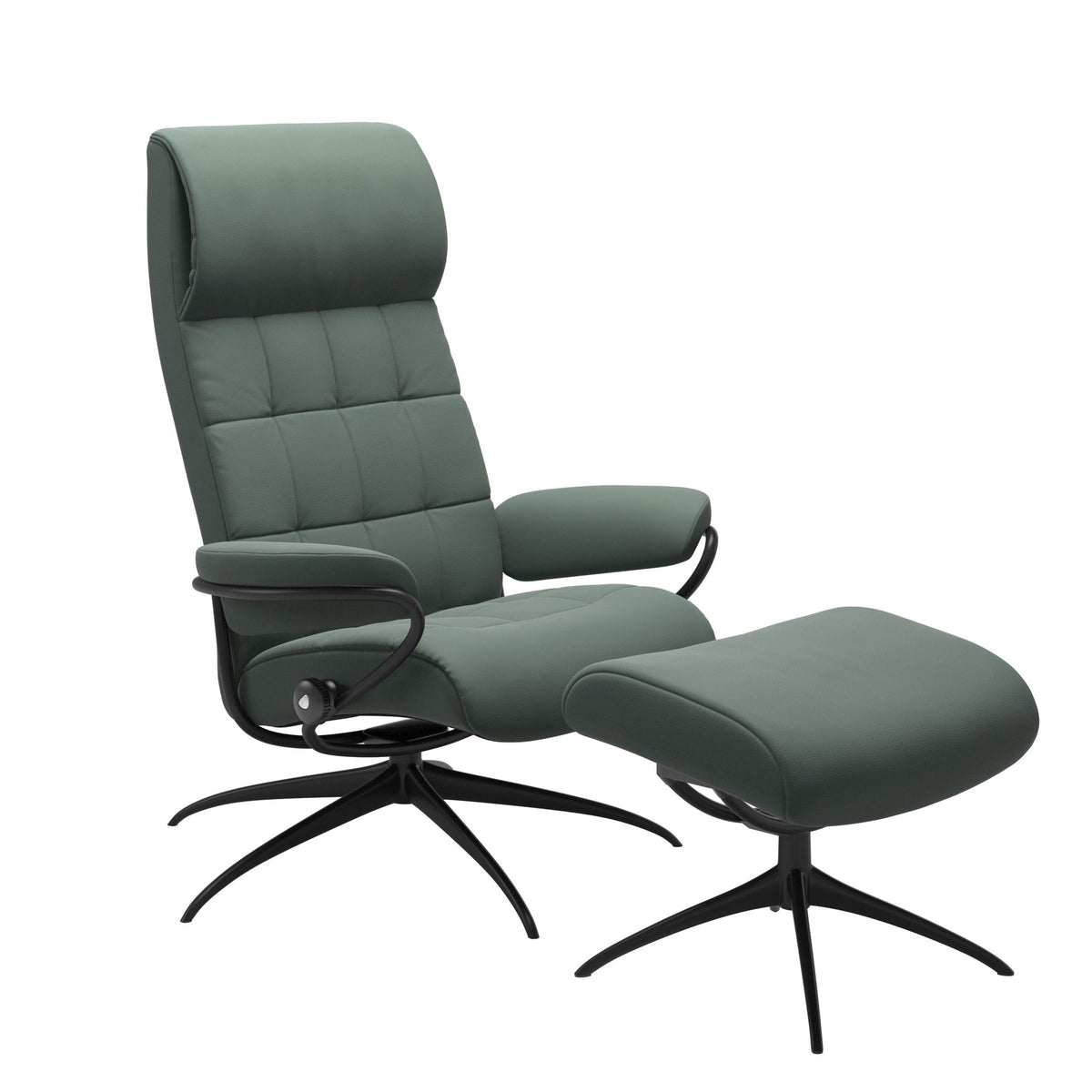 Stressless London Starbase lænestol høj ryg i Paloma Sage Green