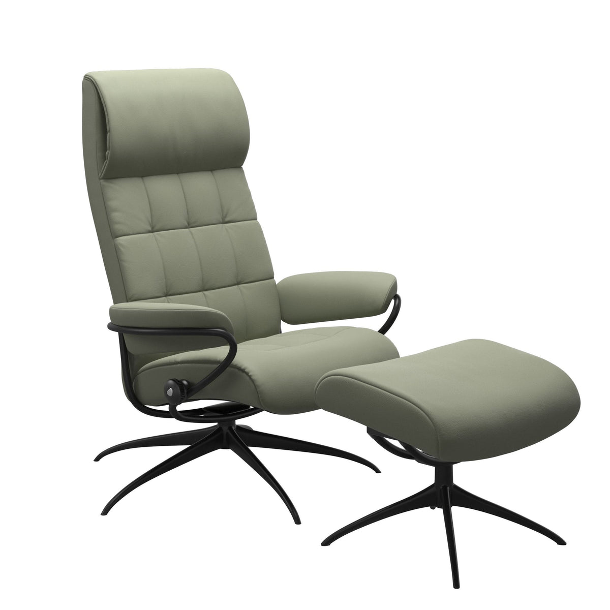 Stressless London Starbase lænestol høj ryg i Paloma Shadow Green