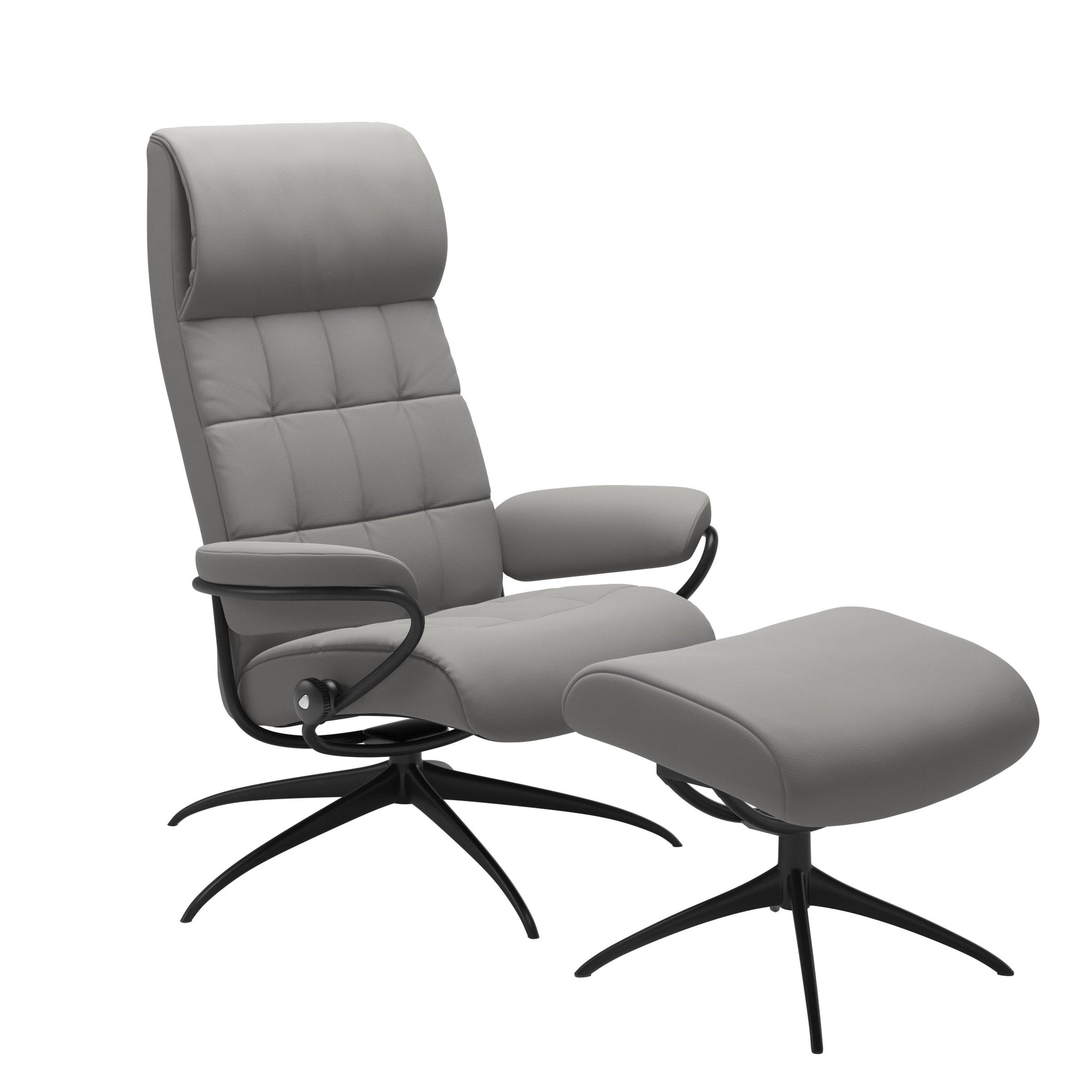 Stressless London Starbase lænestol høj ryg i Paloma Silver Grey