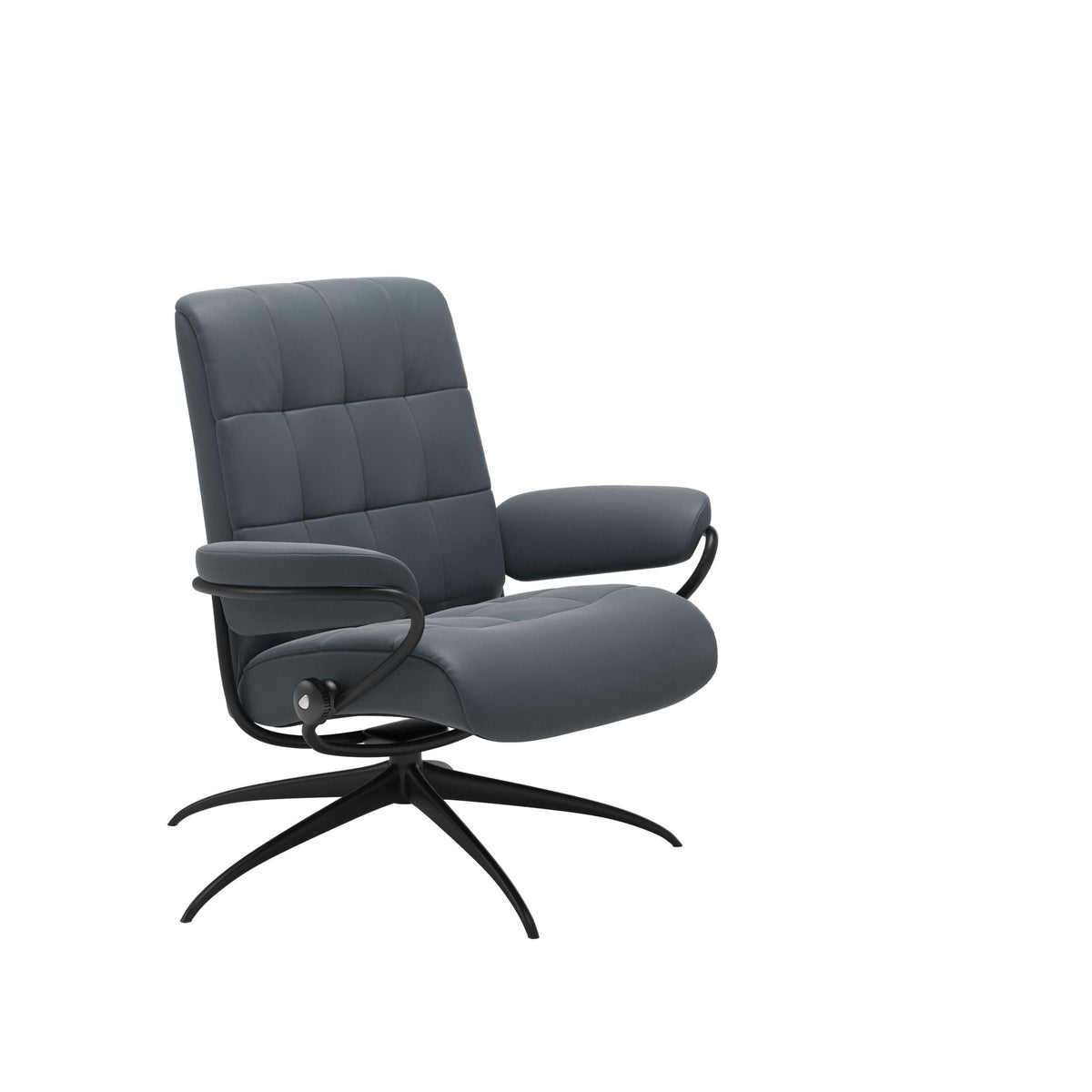 Stressless London Starbase lænestol lav ryg i Batick Atlantic Blue