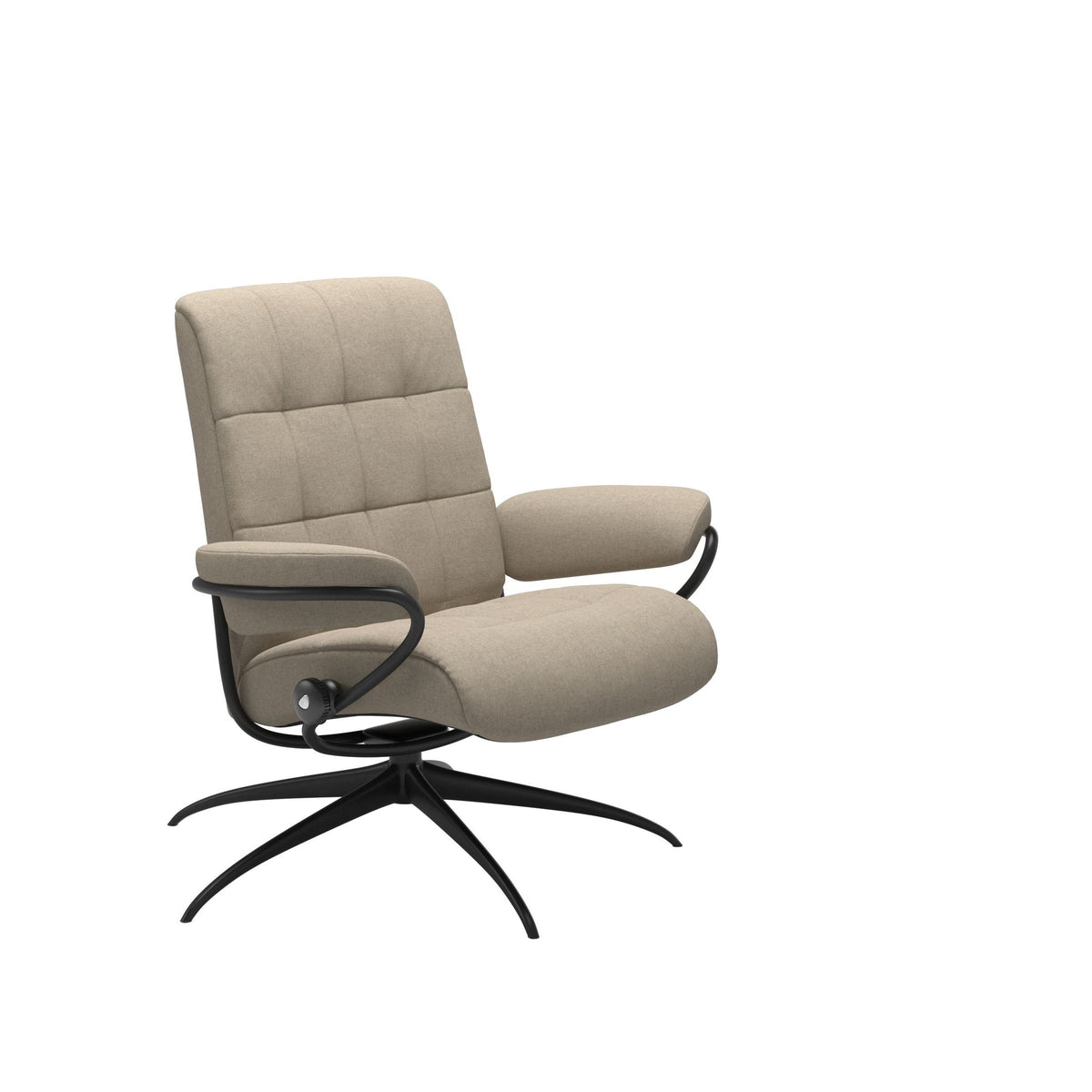 Stressless London Starbase lænestol lav ryg i Calido Light Beige