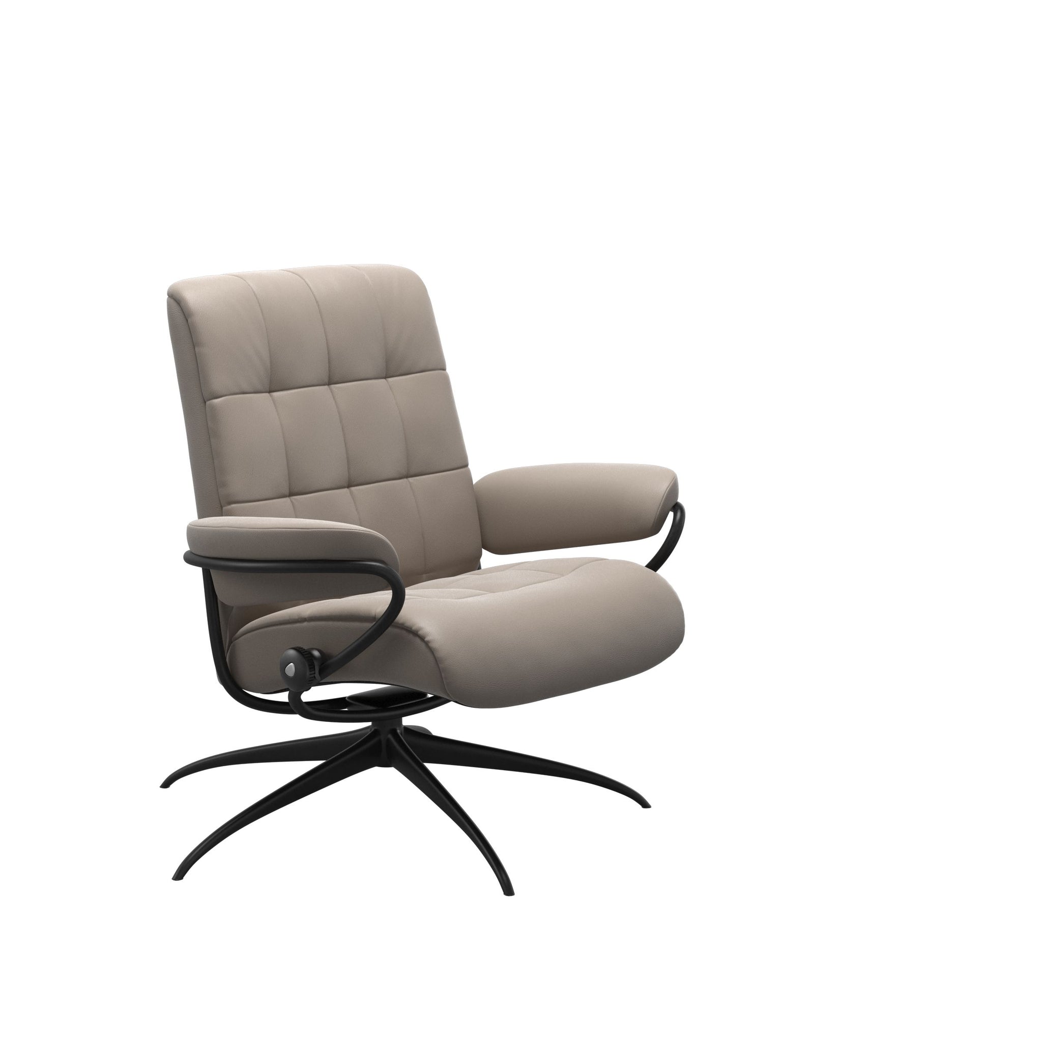 Stressless London Starbase lænestol lav ryg i Paloma Dark Mushroom