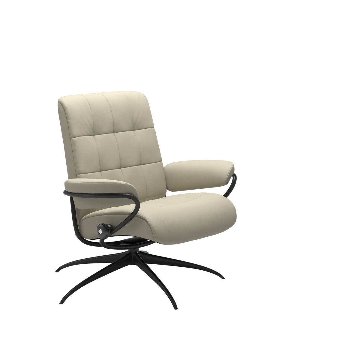 Stressless London Starbase lænestol lav ryg i Paloma Light Grey