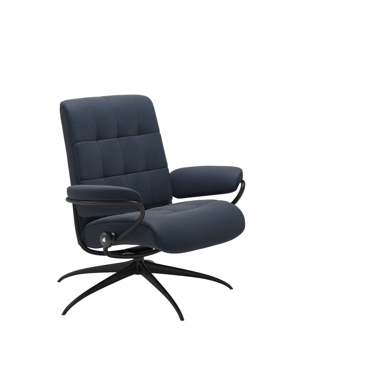 Stressless London Starbase lænestol lav ryg i Paloma Oxford Blue