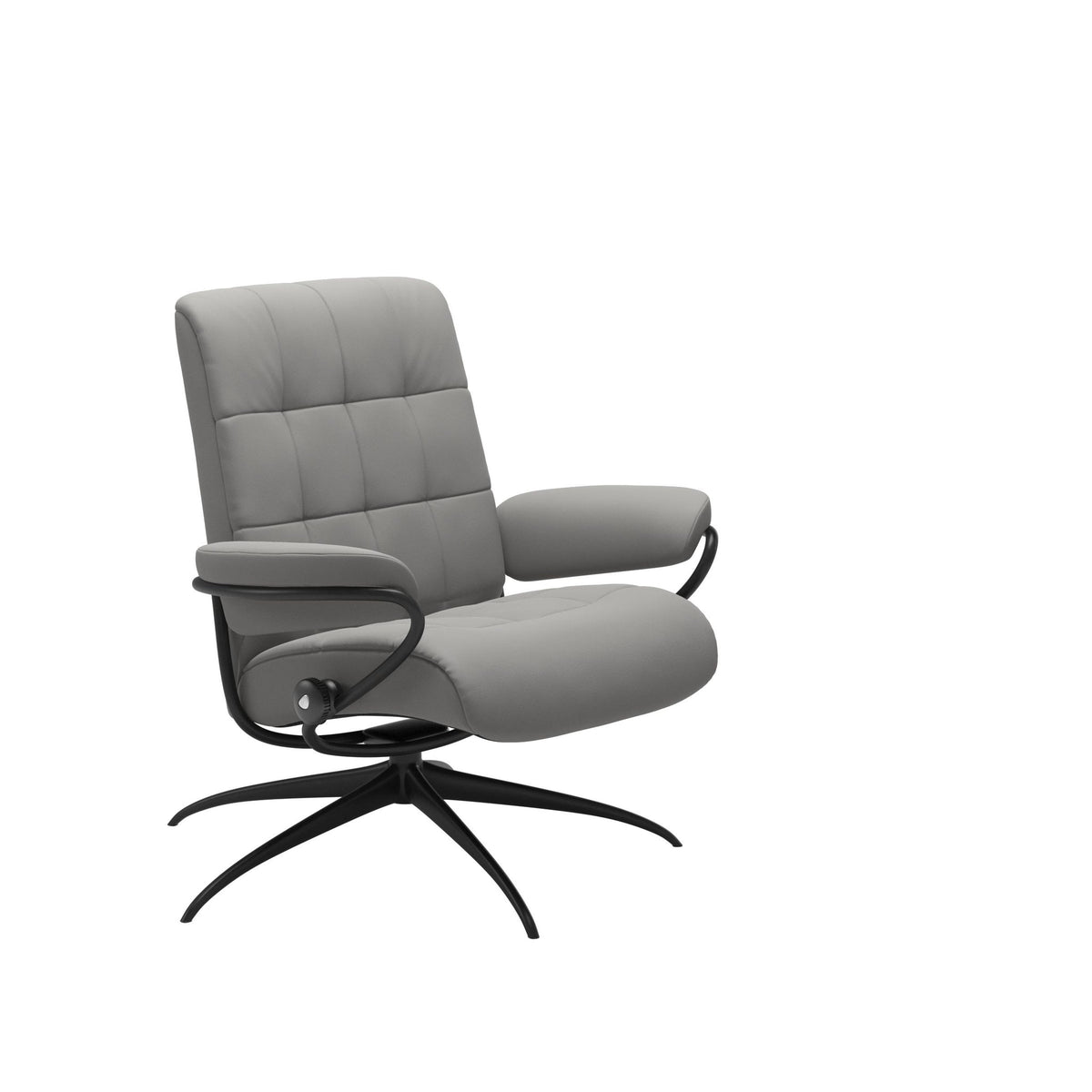 Stressless London Starbase lænestol lav ryg i Paloma Silver Grey