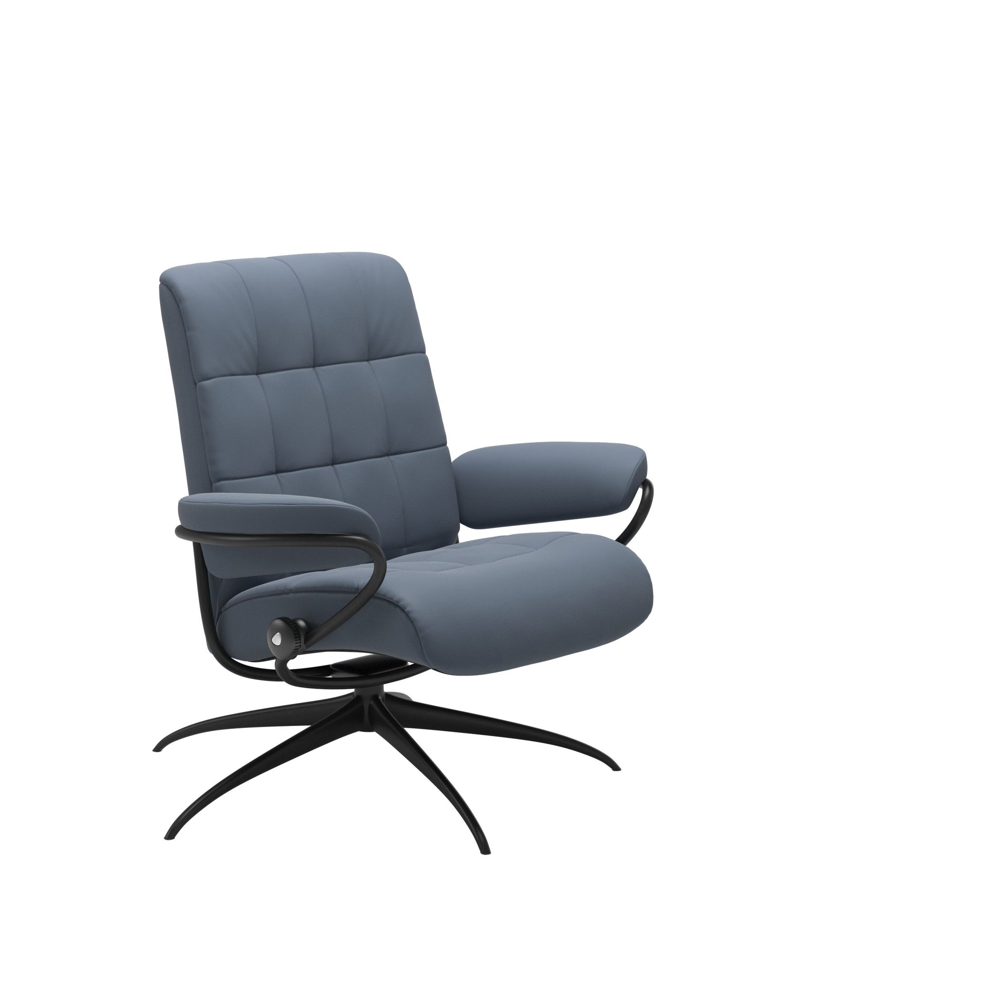 Stressless London Starbase lænestol lav ryg i Paloma Sparrow Blue