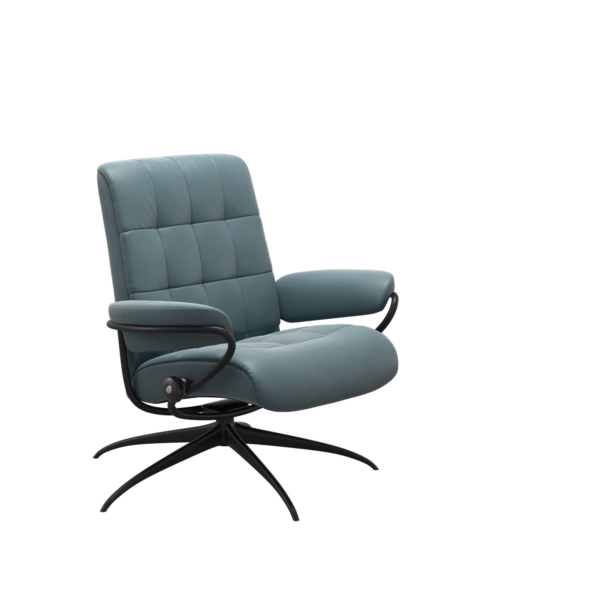 Stressless London Starbase lænestol lav ryg i Paloma Teal Blue