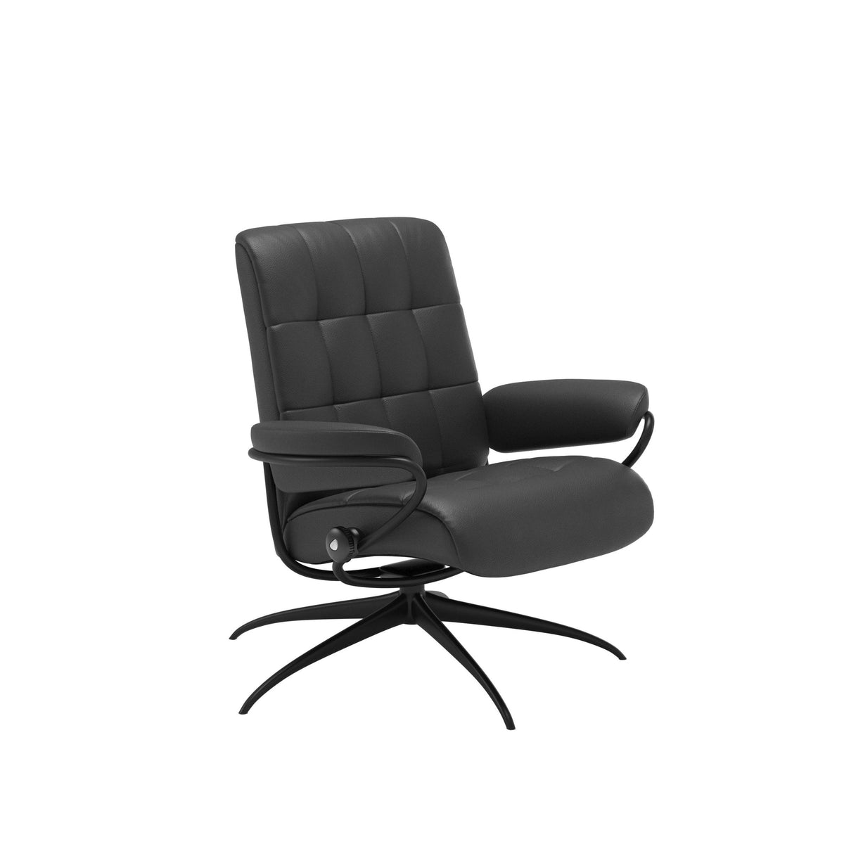 Stressless London Starbase lænestol lav ryg i Velaro Anthracite