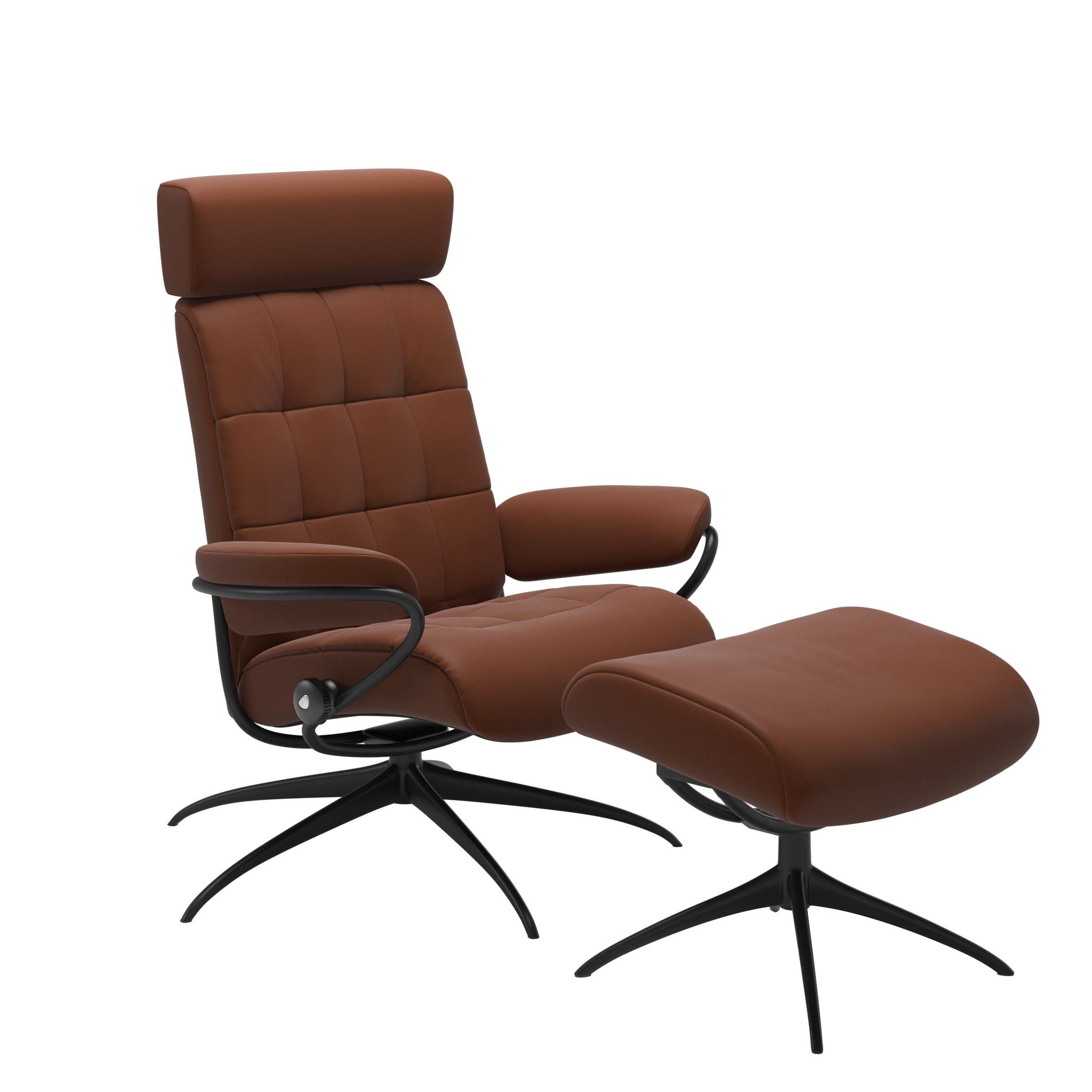Stressless London Starbase lænestol med nakkestøtte i Paloma Copper
