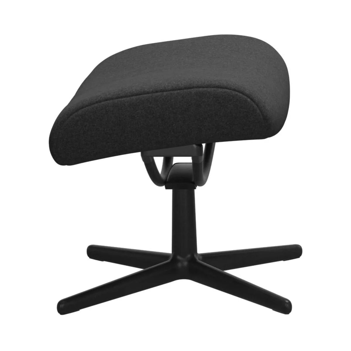 Stressless London fodskammel med Cross-stel i Calido Dark Grey