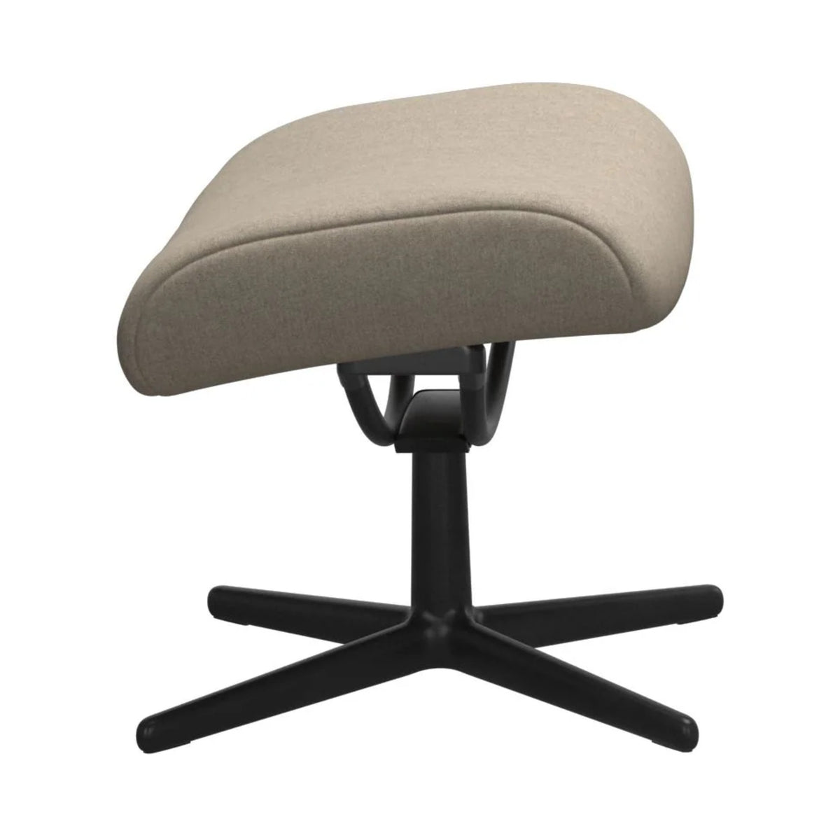 Stressless London fodskammel med Cross-stel i Calido Light Beige