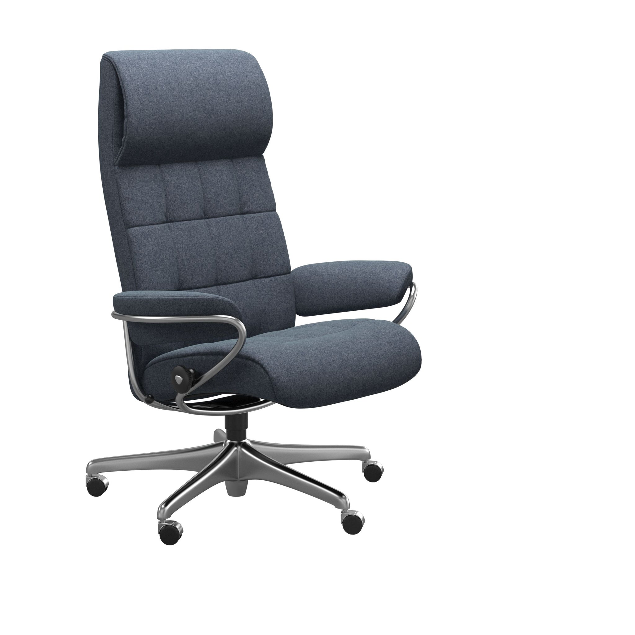 Stressless London kontorstol høj ryg i Calido Blue