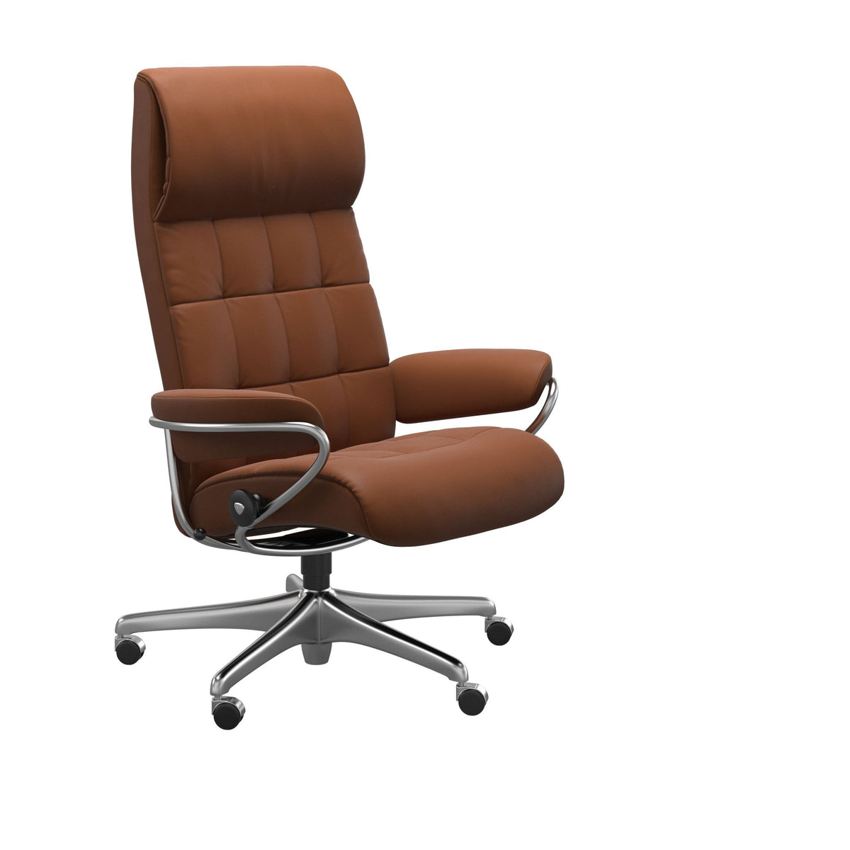 Stressless London kontorstol høj ryg i Paloma New Cognac