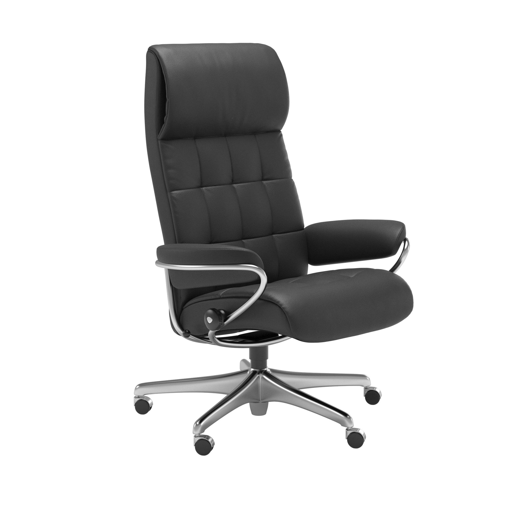 Stressless London kontorstol høj ryg i Velaro Anthracite