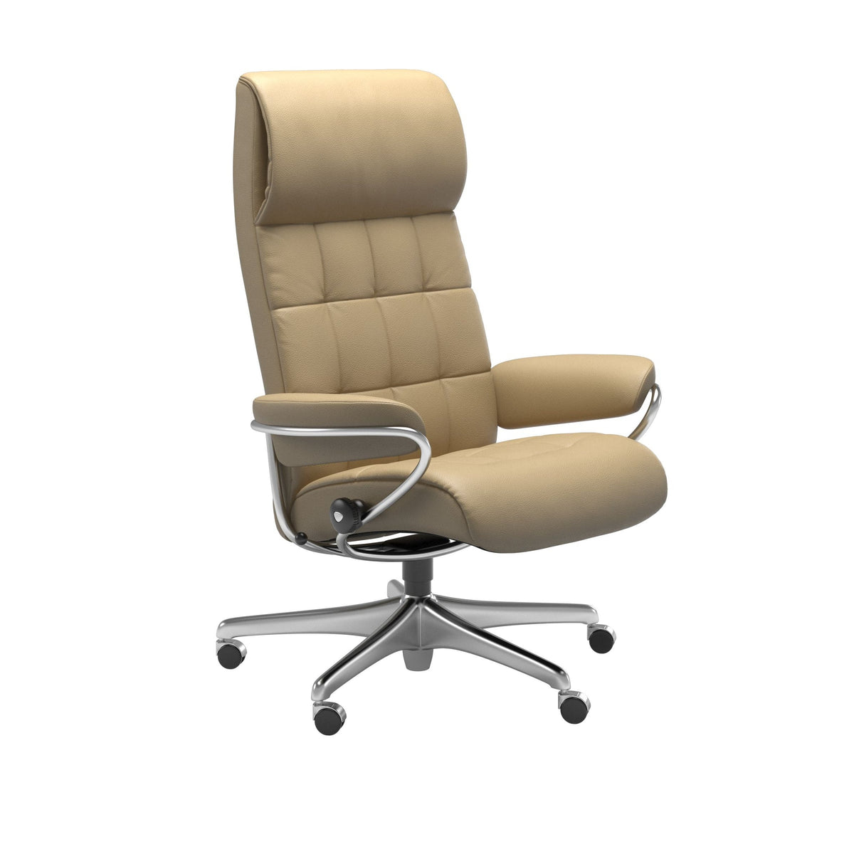 Stressless London kontorstol høj ryg i Velaro Beige