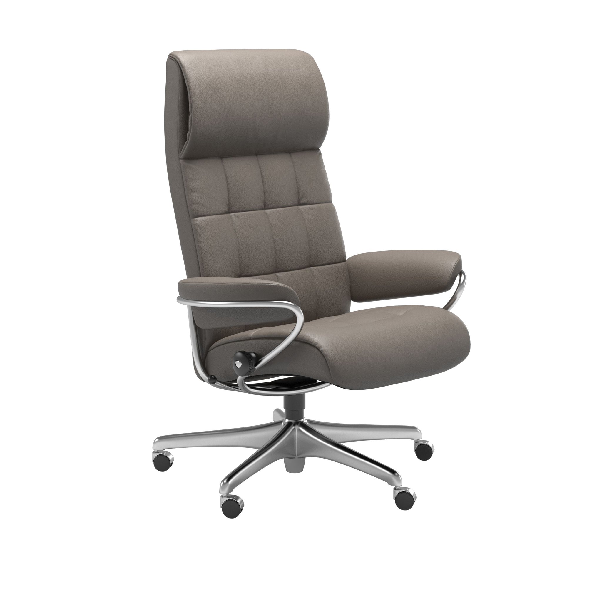 Stressless London kontorstol høj ryg i Velaro Grey
