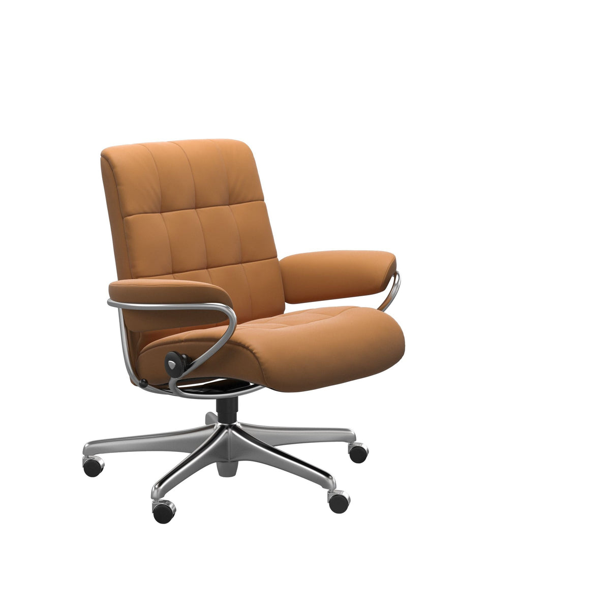 Stressless London kontorstol lav ryg i Batick New Caramel