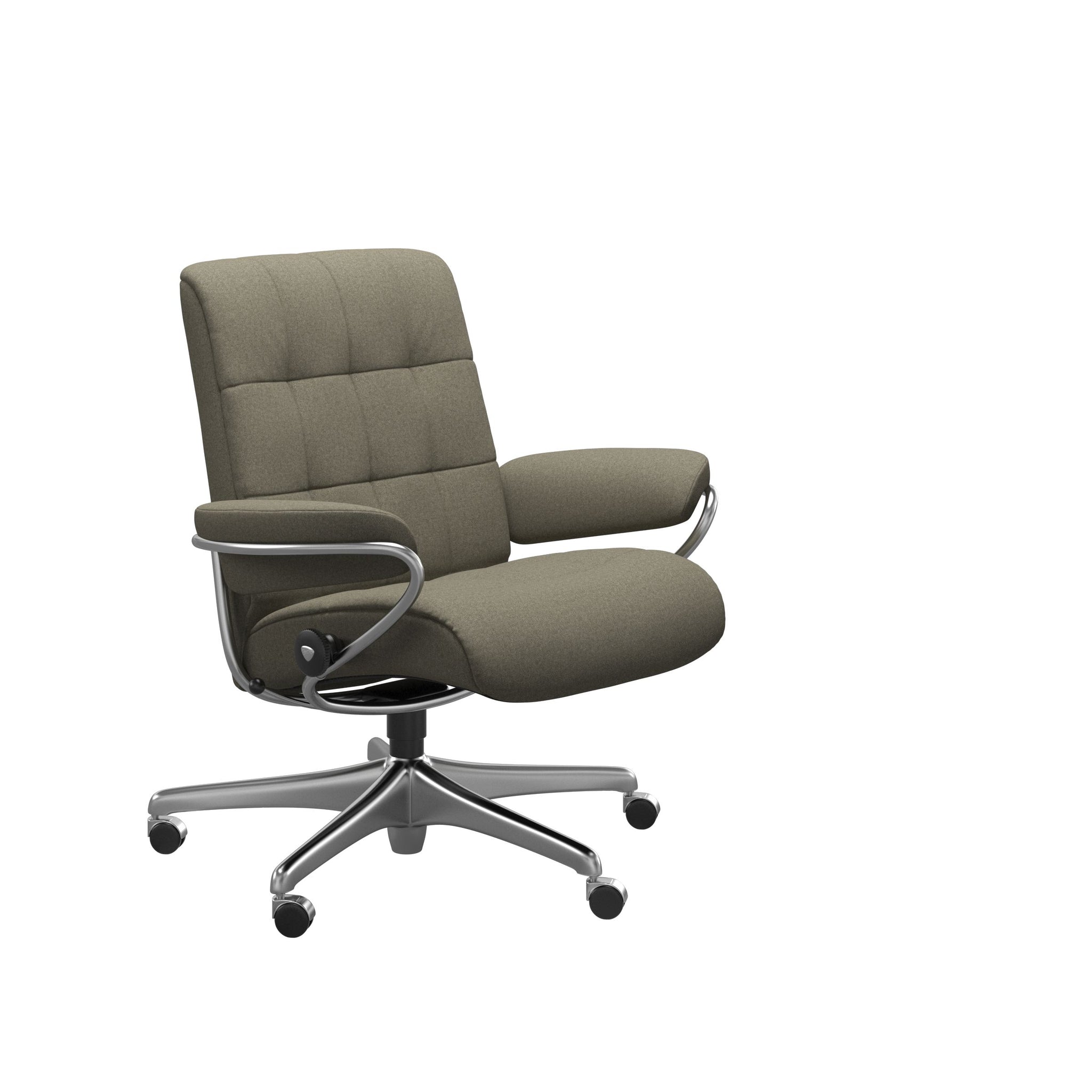 Stressless London kontorstol lav ryg i Calido Olive
