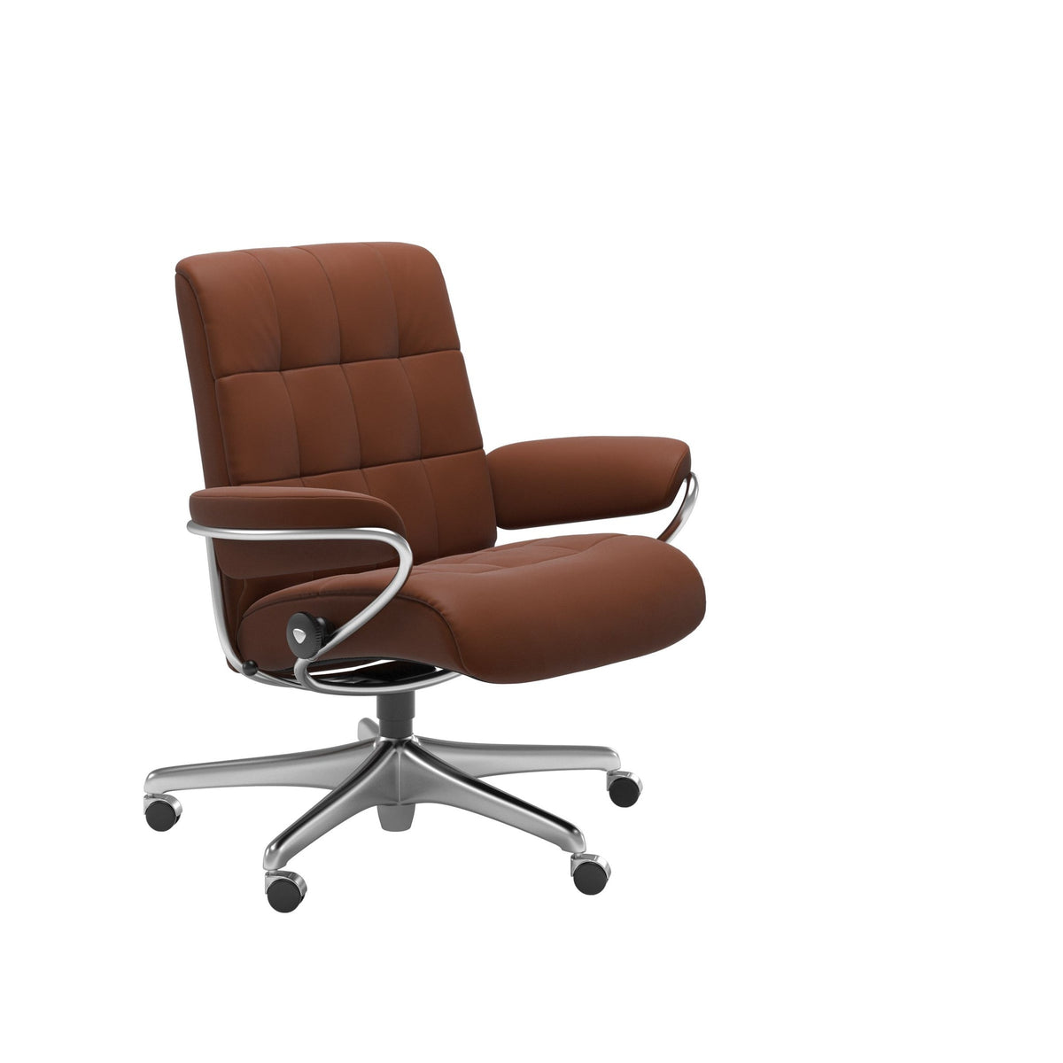 Stressless London kontorstol lav ryg i Paloma Copper