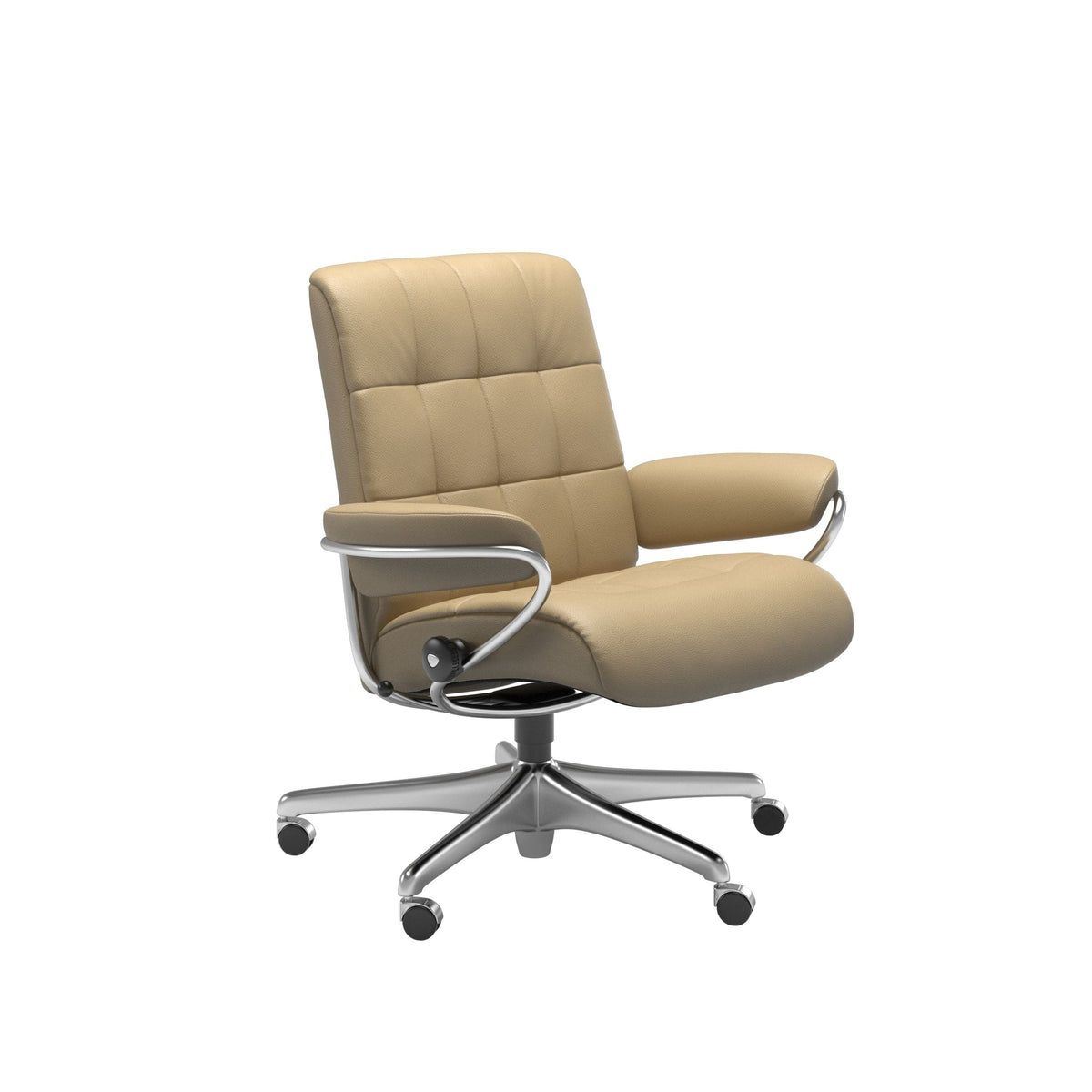 Stressless London kontorstol lav ryg i Velaro Beige