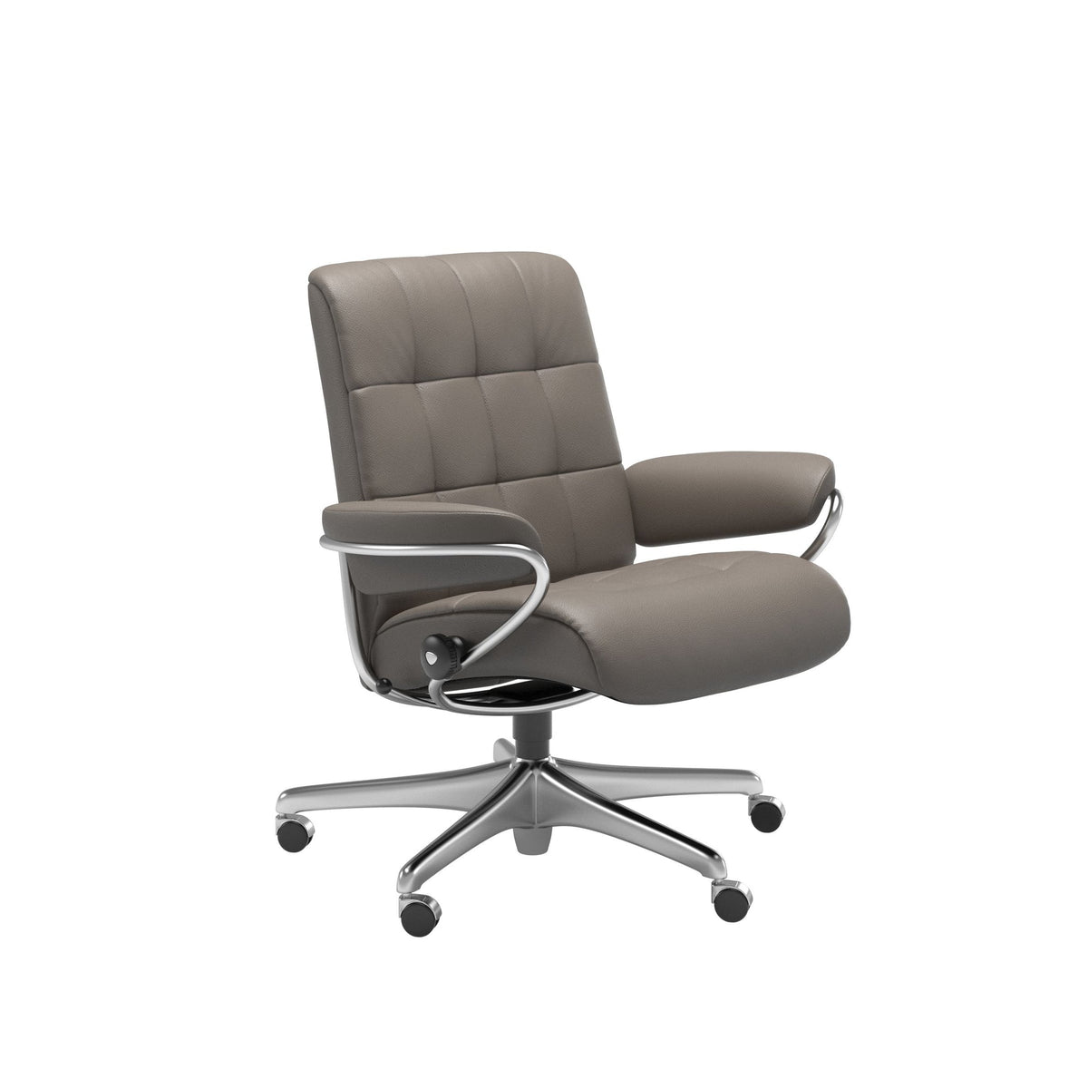 Stressless London kontorstol lav ryg i Velaro Grey