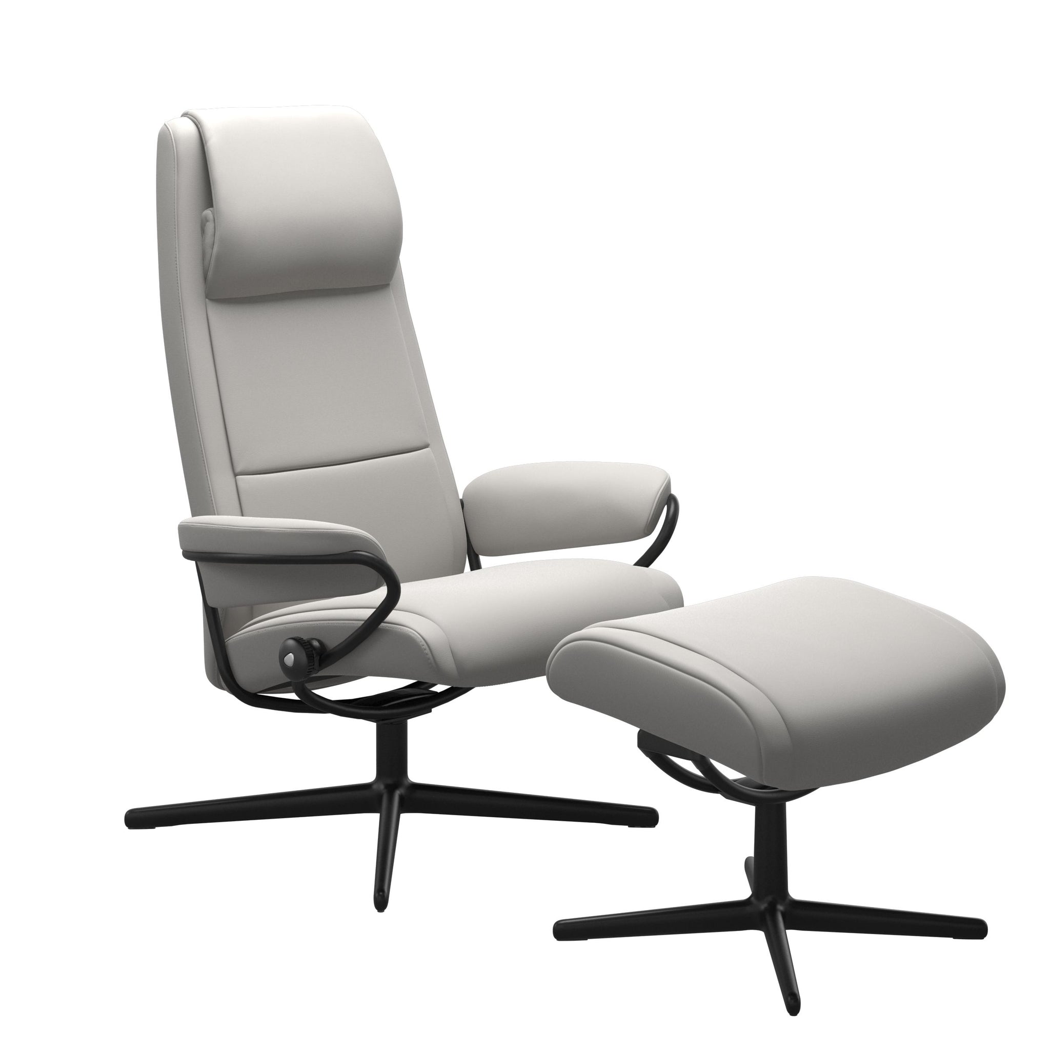 Stressless Paris Cross lænestol høj ryg i Batick Platinum Grey
