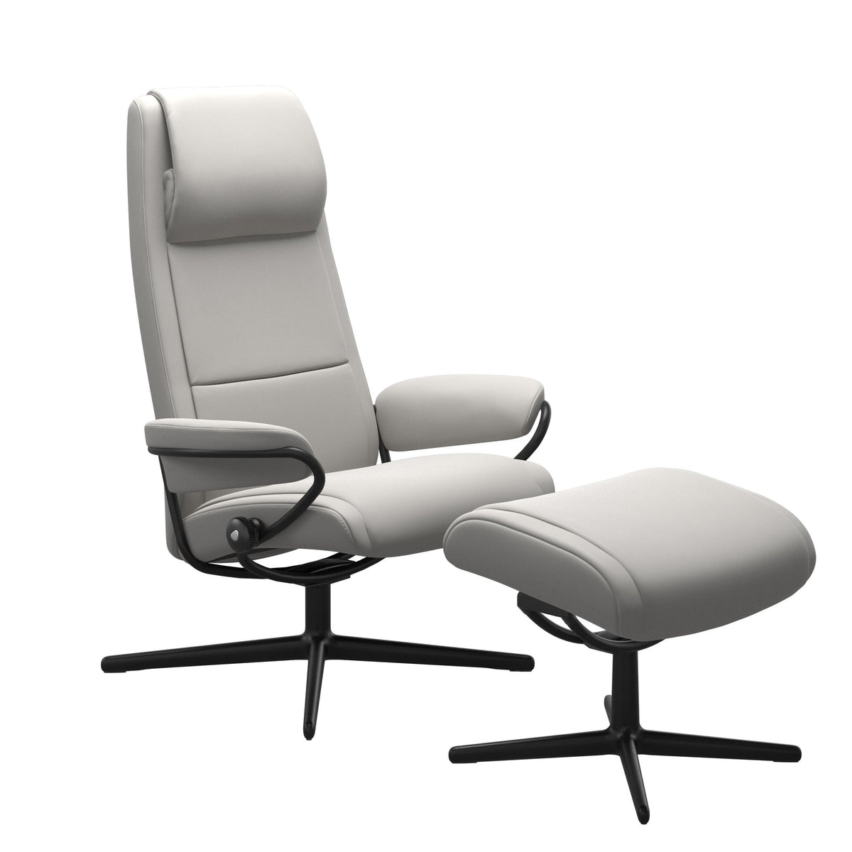 Stressless Paris Cross lænestol høj ryg i Batick Platinum Grey
