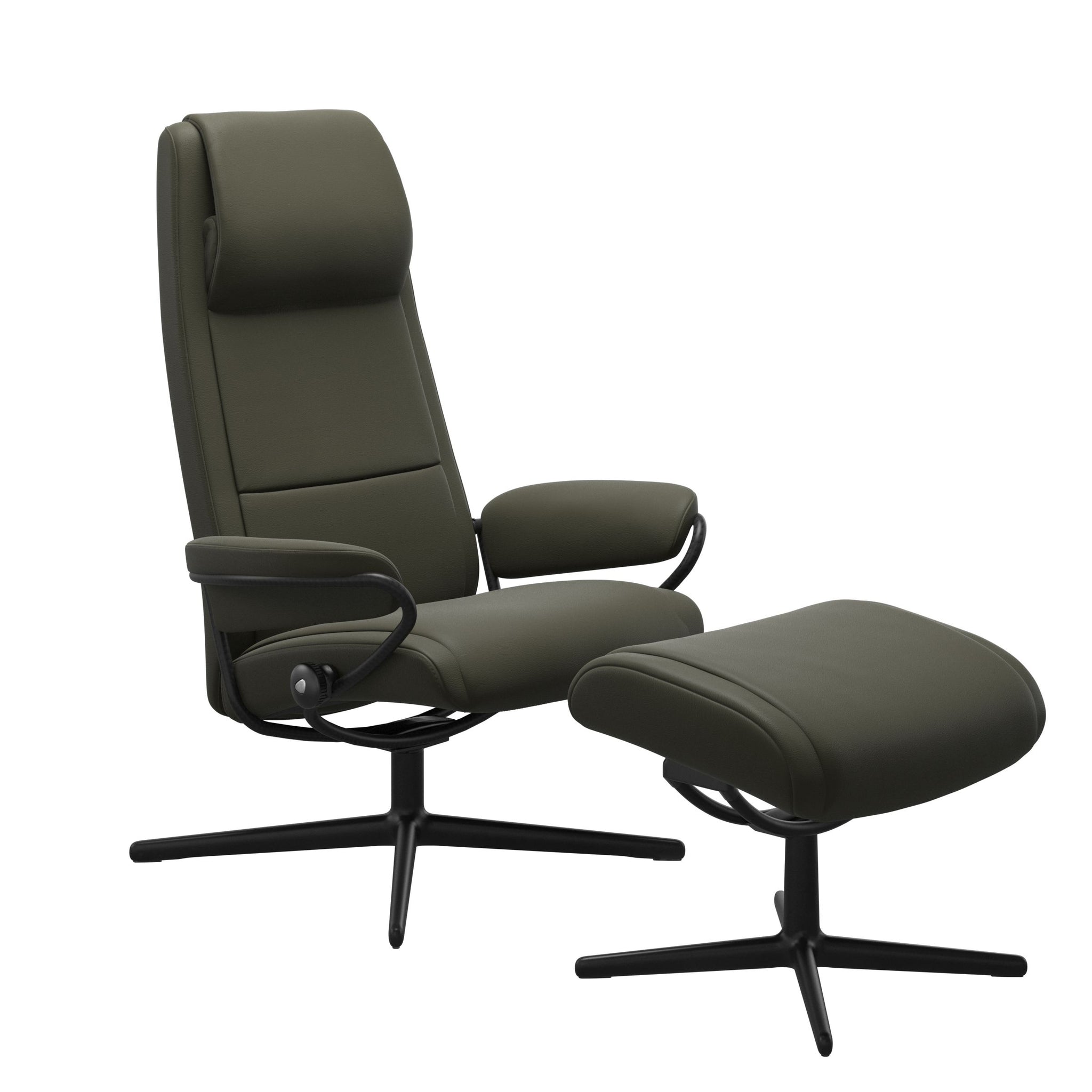 Stressless Paris Cross lænestol høj ryg i Paloma Dark Olive