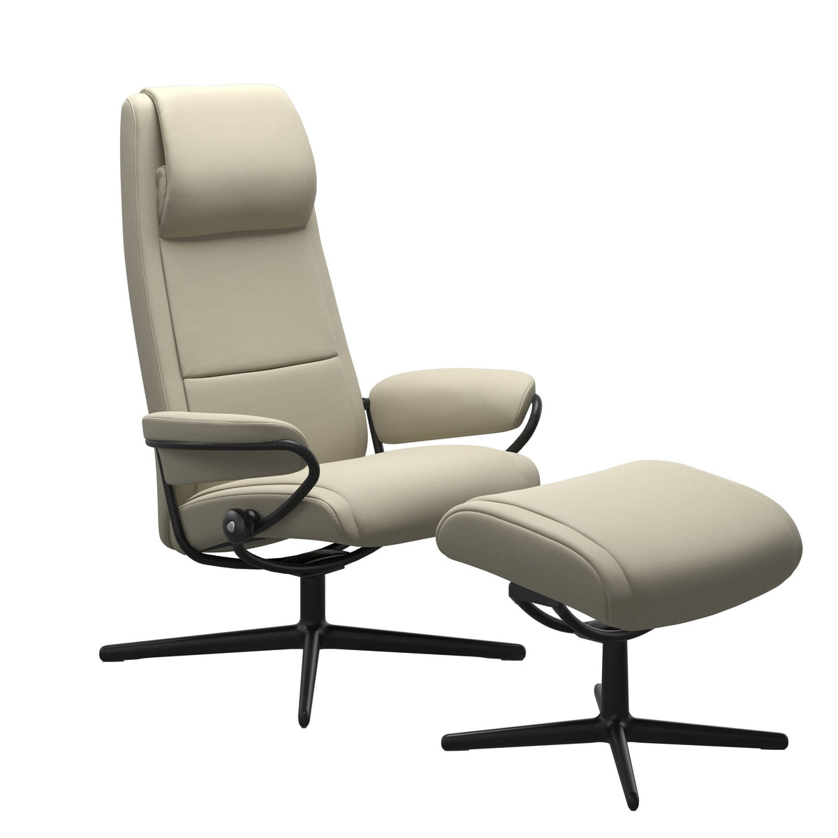 Stressless Paris Cross lænestol høj ryg i Paloma Light Grey