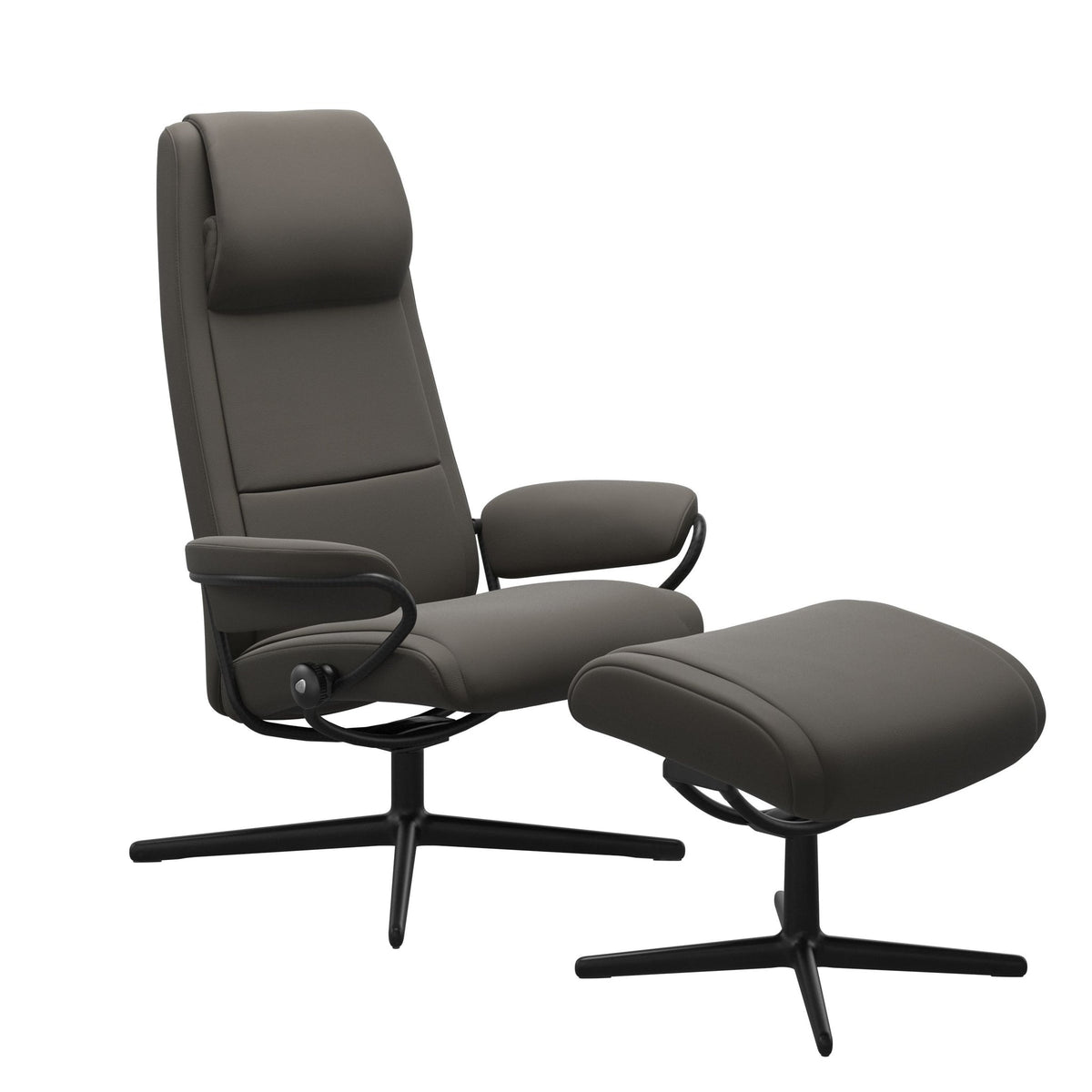 Stressless Paris Cross lænestol høj ryg i Paloma Metal Grey