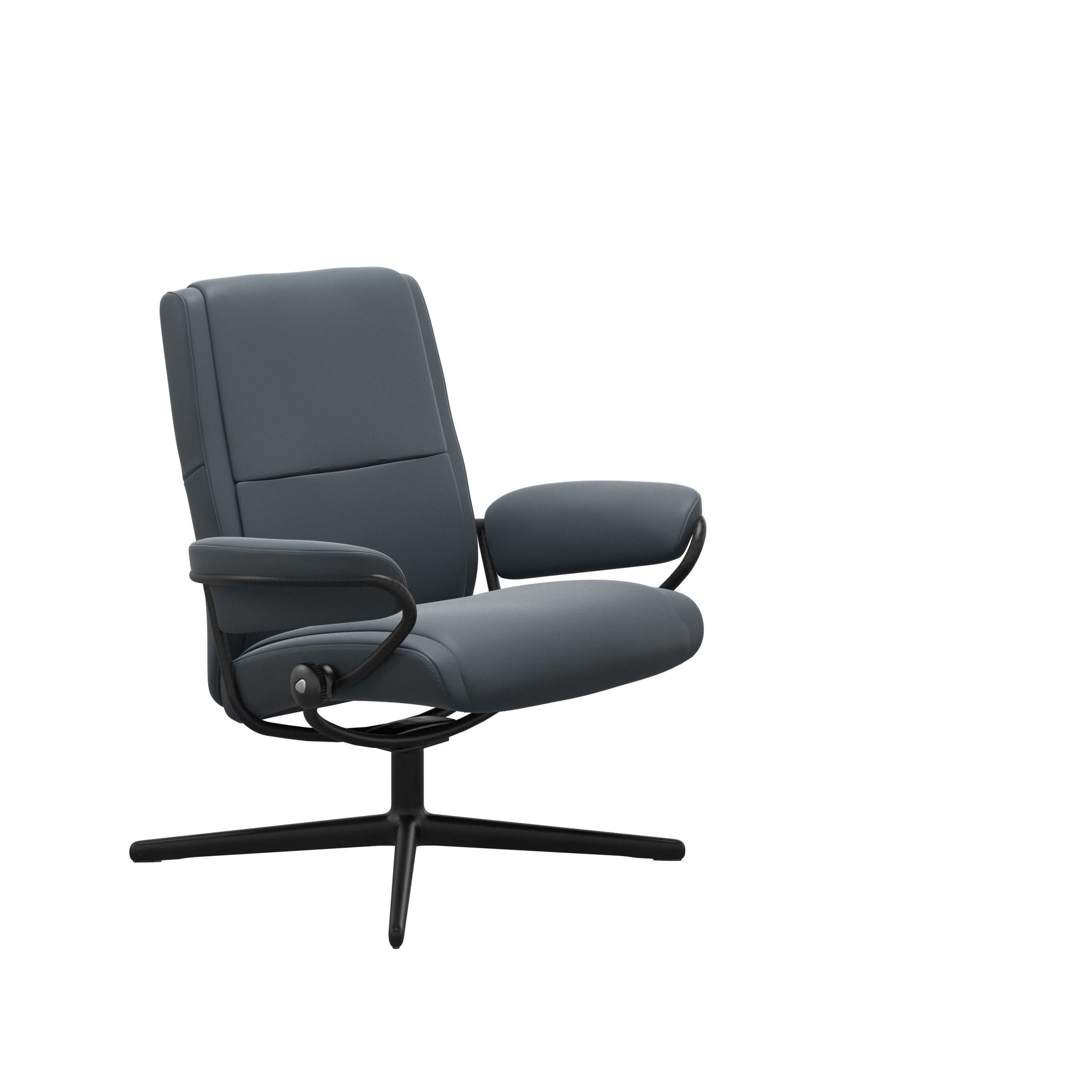 Stressless Paris Cross lænestol lav ryg i Batick Atlantic Blue