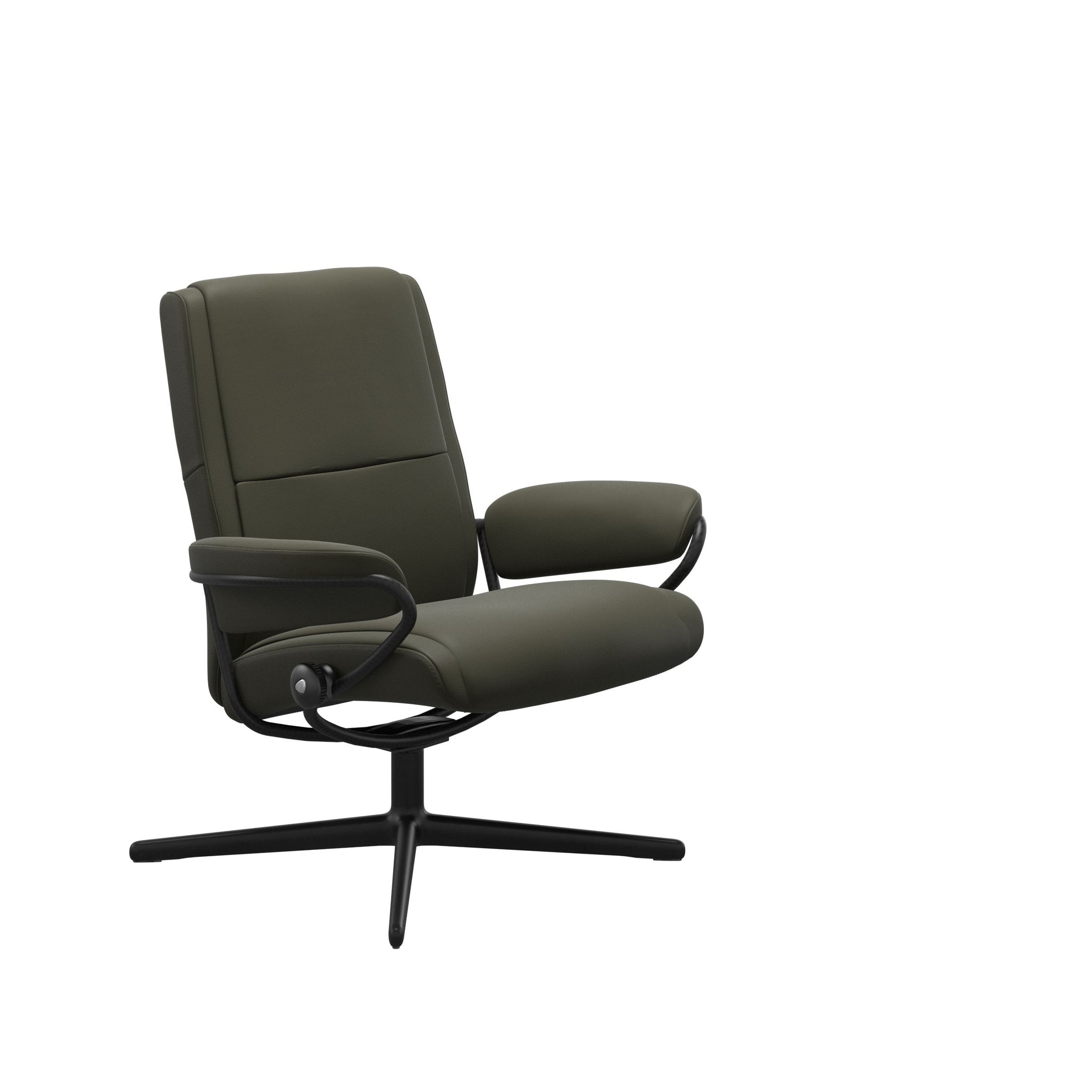Stressless Paris Cross lænestol lav ryg i Paloma Dark Olive