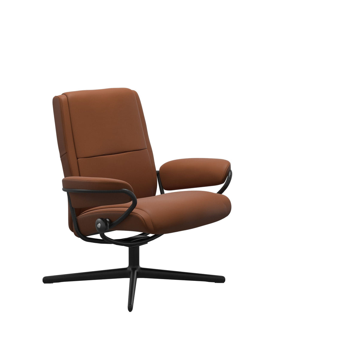 Stressless Paris Cross lænestol lav ryg i Paloma New Cognac