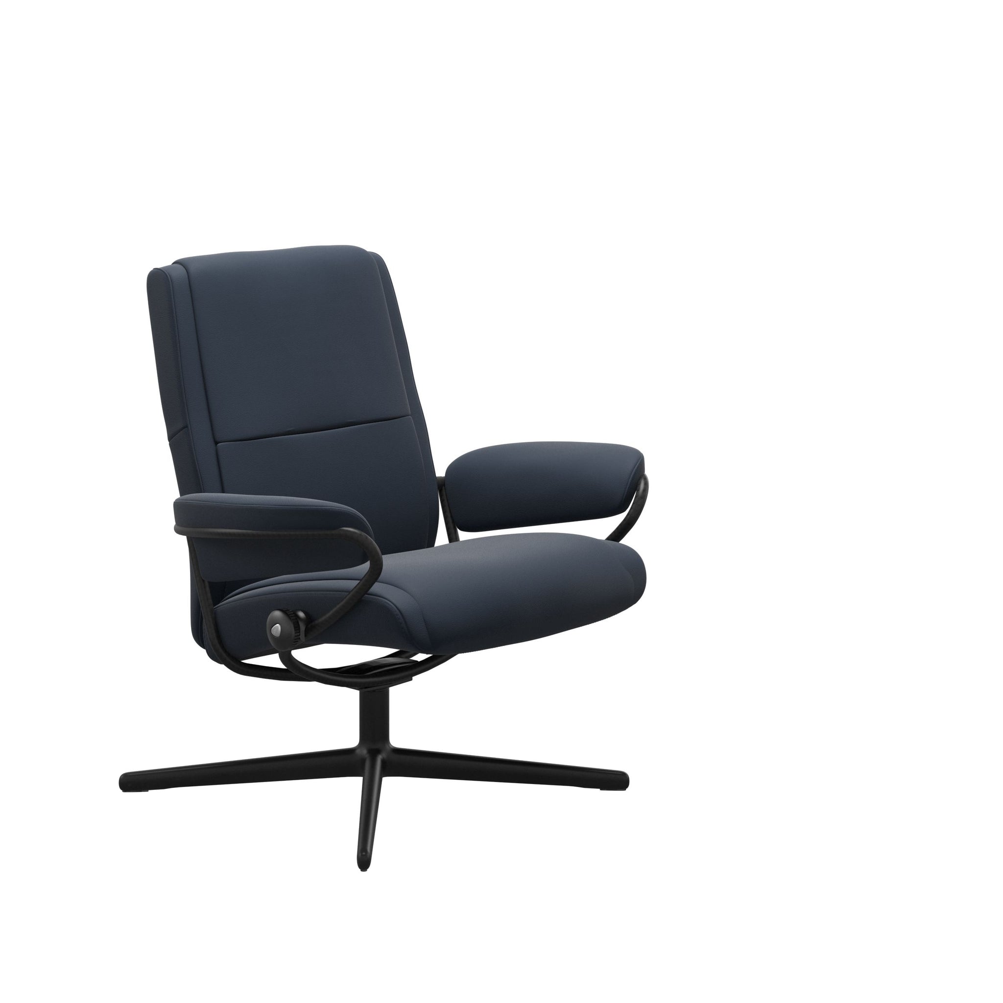 Stressless Paris Cross lænestol lav ryg i Paloma Oxford Blue