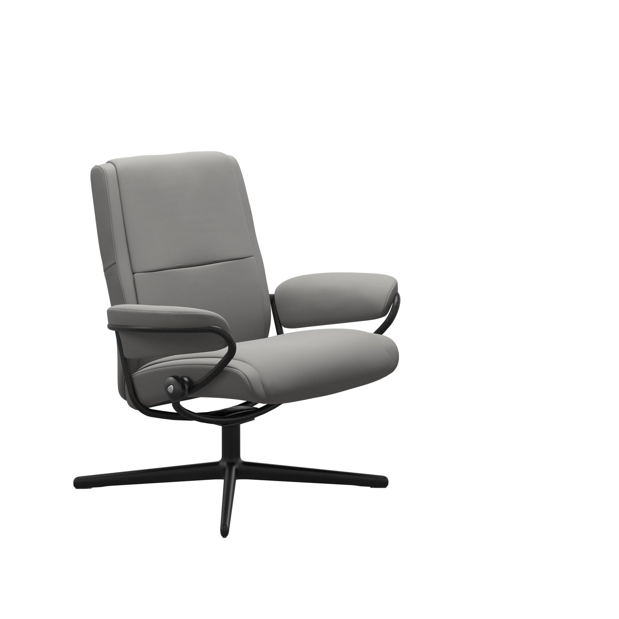 Stressless Paris Cross lænestol lav ryg i Paloma Silver Grey