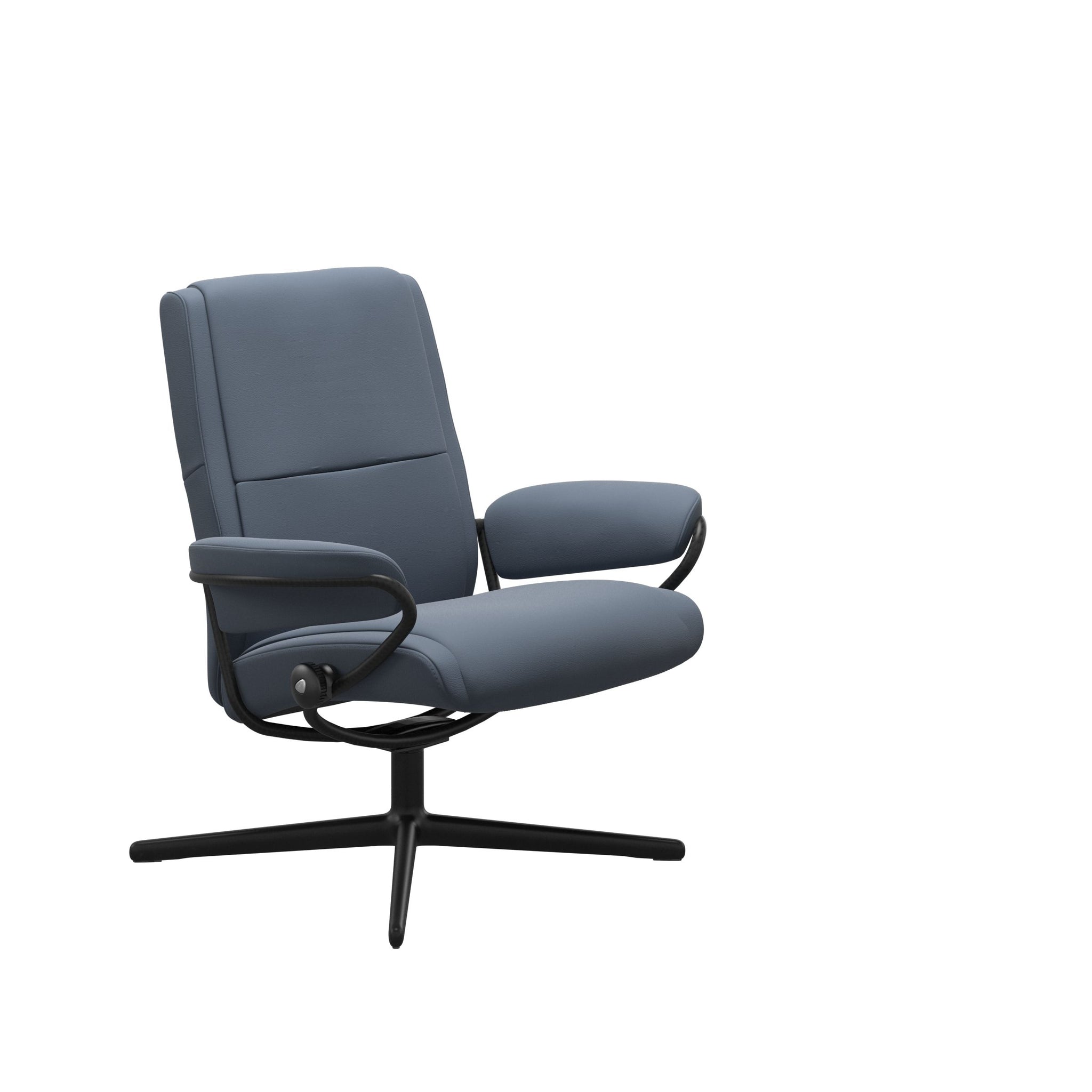 Stressless Paris Cross lænestol lav ryg i Paloma Sparrow Blue