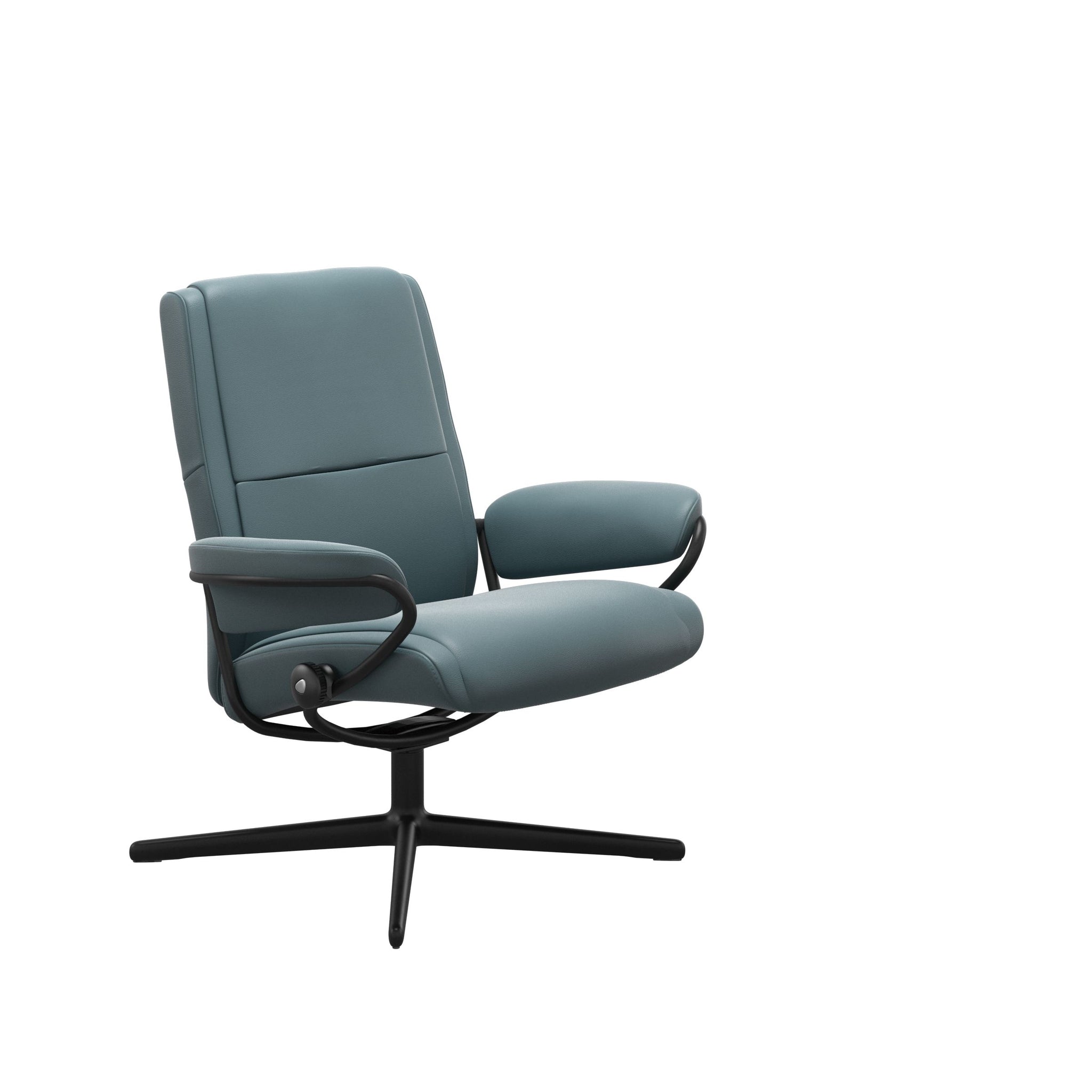 Stressless Paris Cross lænestol lav ryg i Paloma Teal Blue