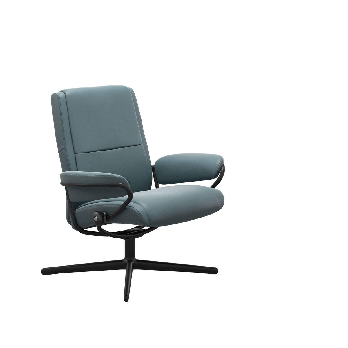 Stressless Paris Cross lænestol lav ryg i Paloma Teal Blue