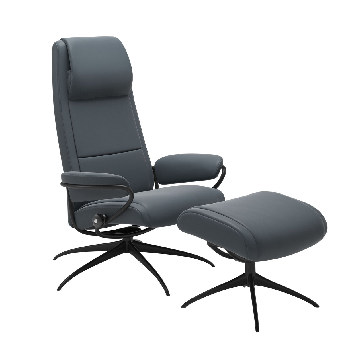 Stressless Paris Starbase lænestol høj ryg i Batick Atlantic Blue