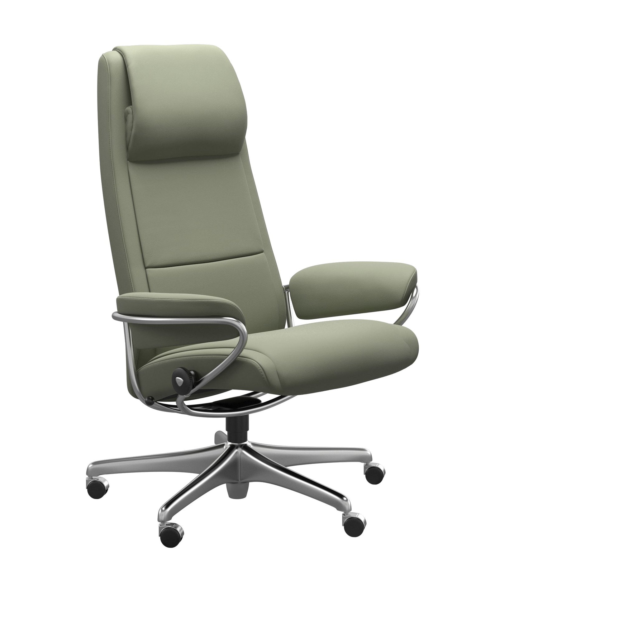 Stressless Paris kontorstol høj ryg i Paloma Shadow Green