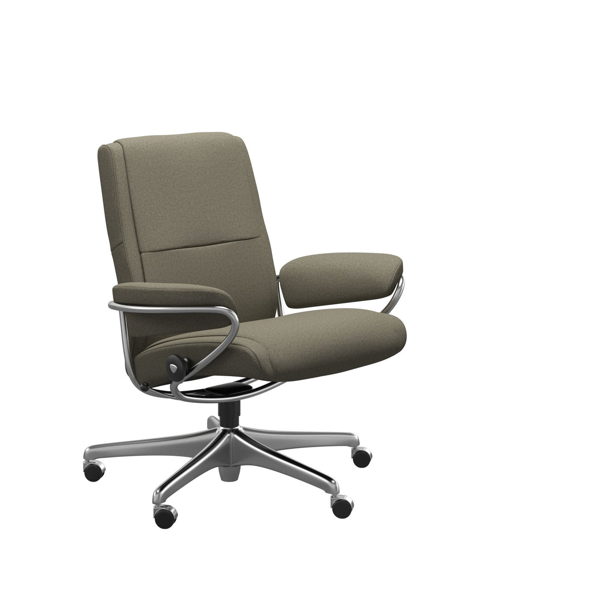 Stressless Paris kontorstol lav ryg i Calido Olive